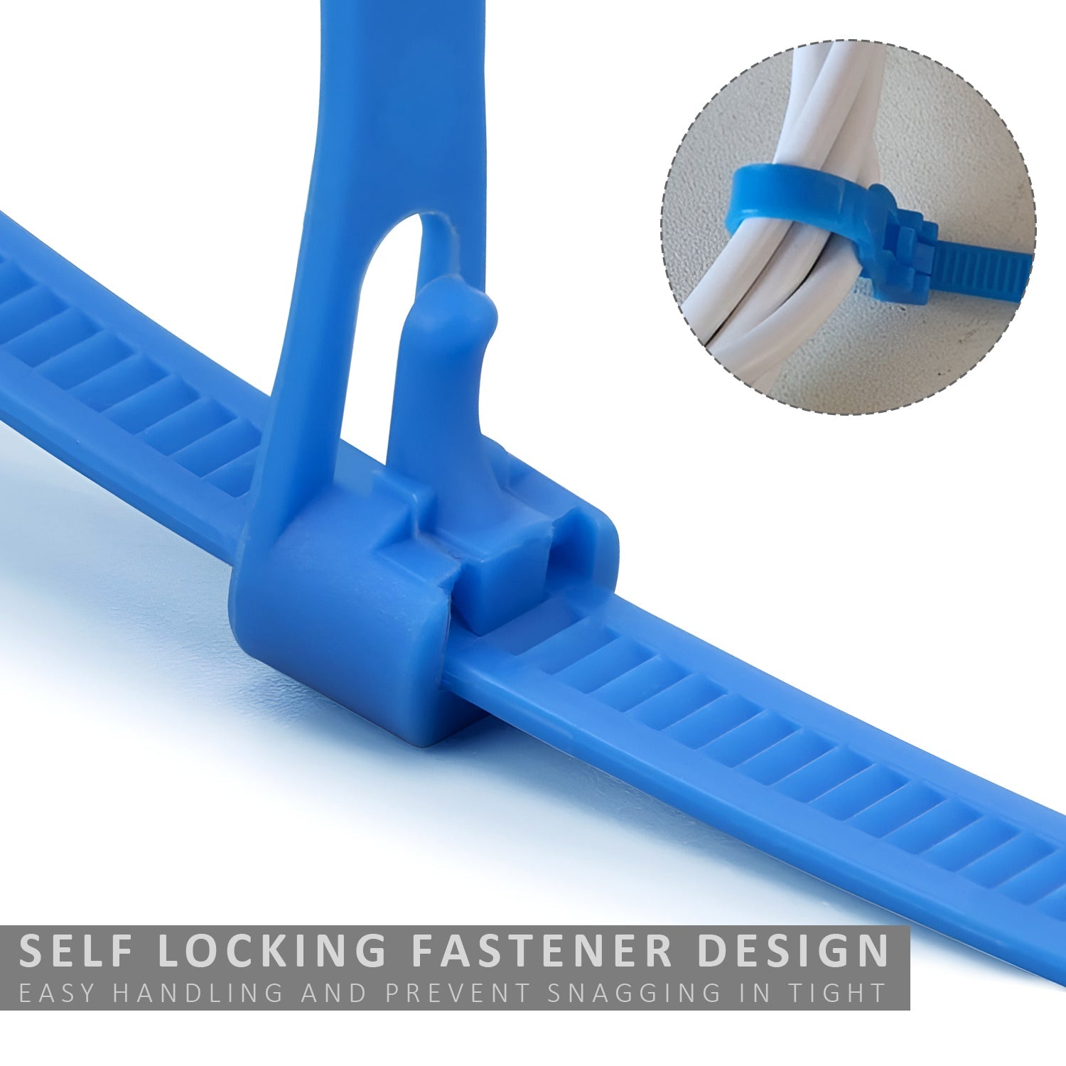 Heavy Duty Releasable Reusable Nylon Cable Zip Ties for Wire Management