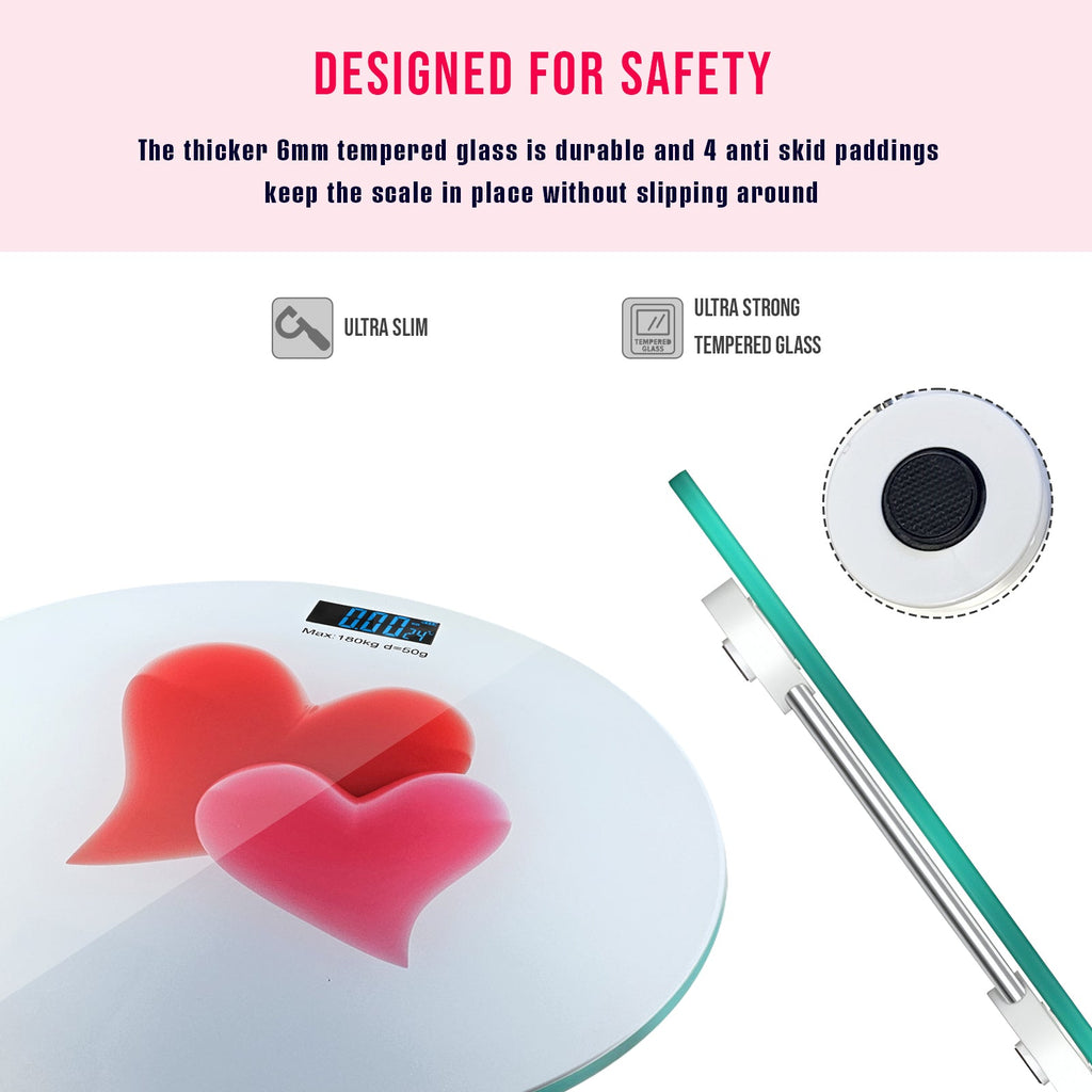 High-Precision Digital Bathroom Scale for Weight Loss, Stylish Design, 180kg Max