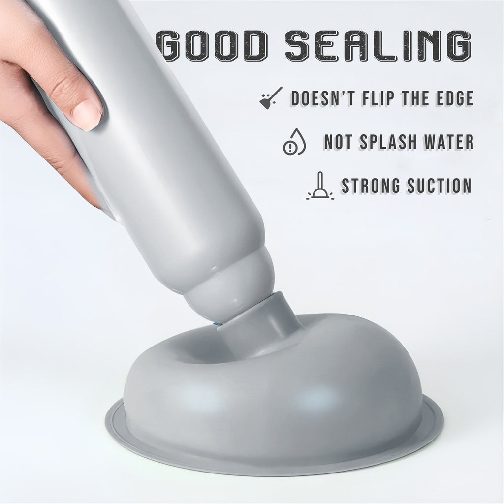 Heavy Duty Vacuum Toilet Plunger and Drain Unblocker Tool