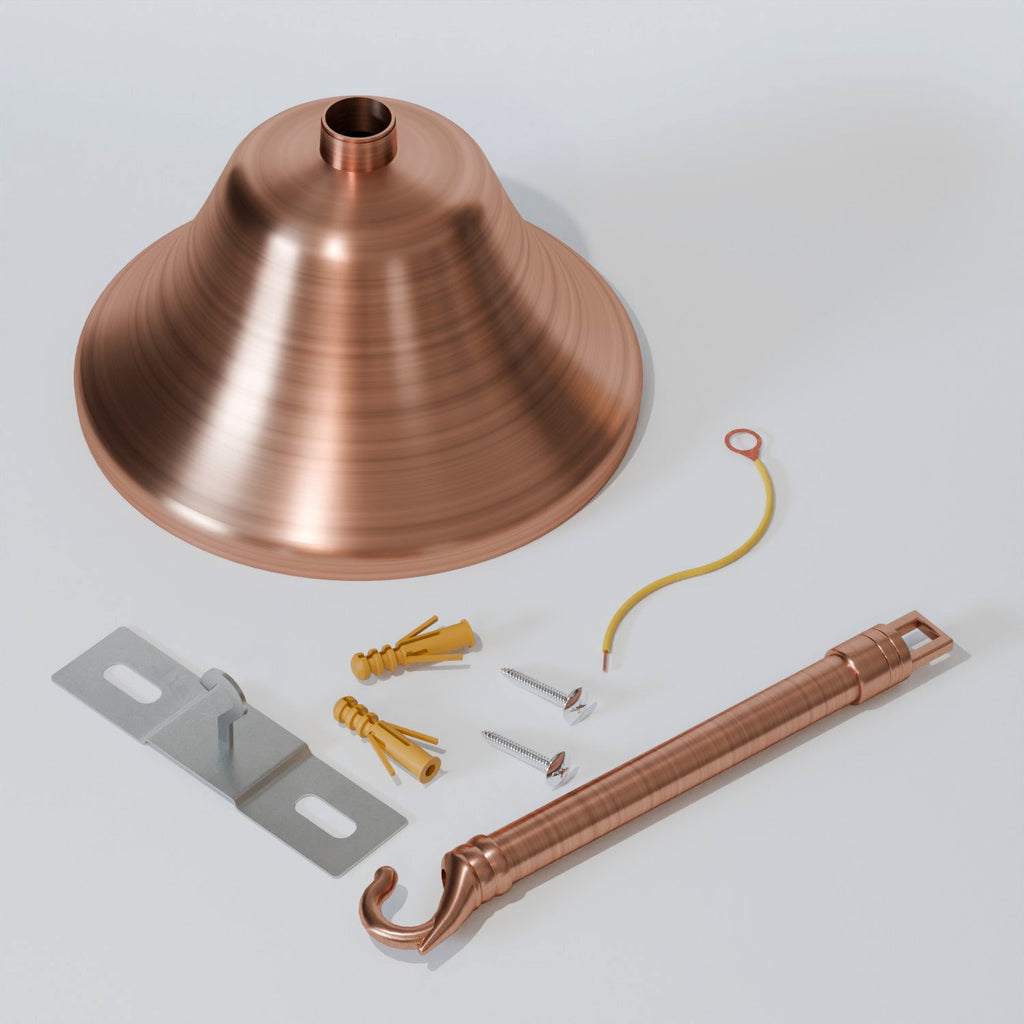 100mm Metal Ceiling Rose Hook for Pendant Lights & Chandeliers - Easy Mount