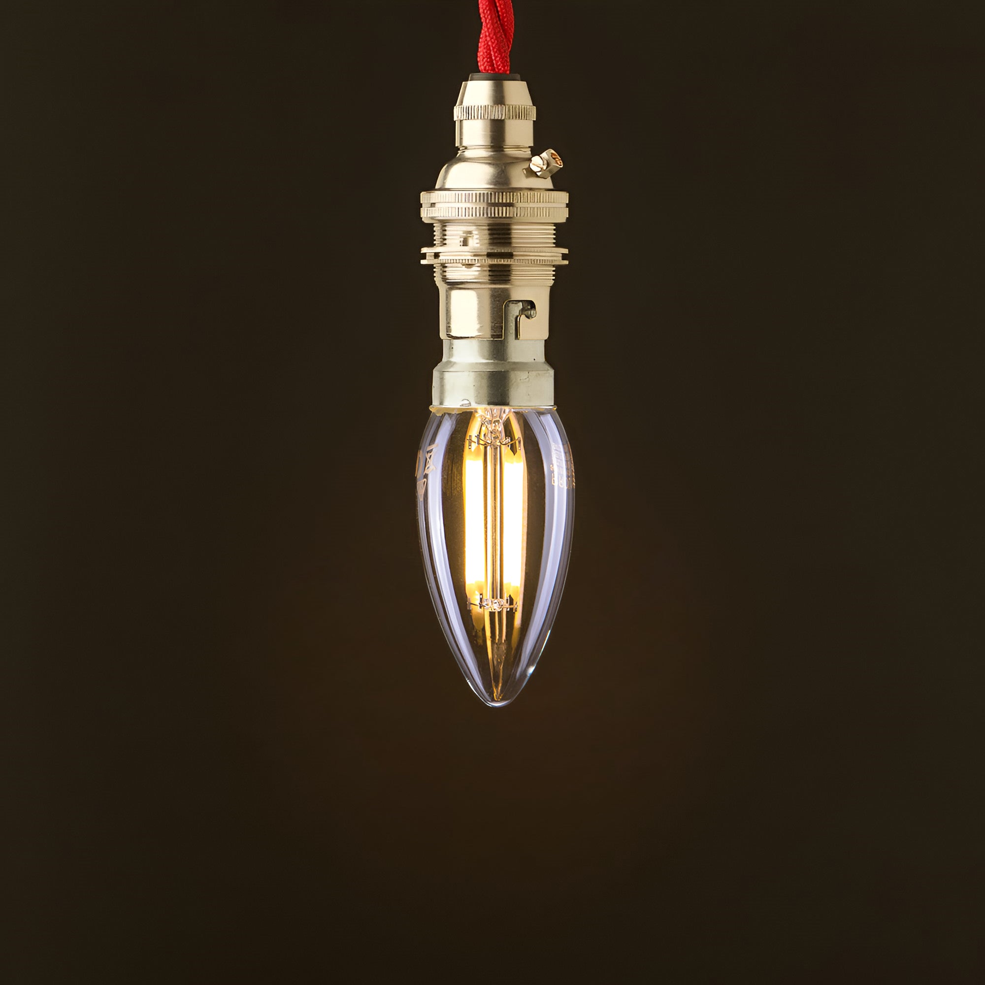 6W B22 Cool White LED Candle Filament Energy Saving Bulb