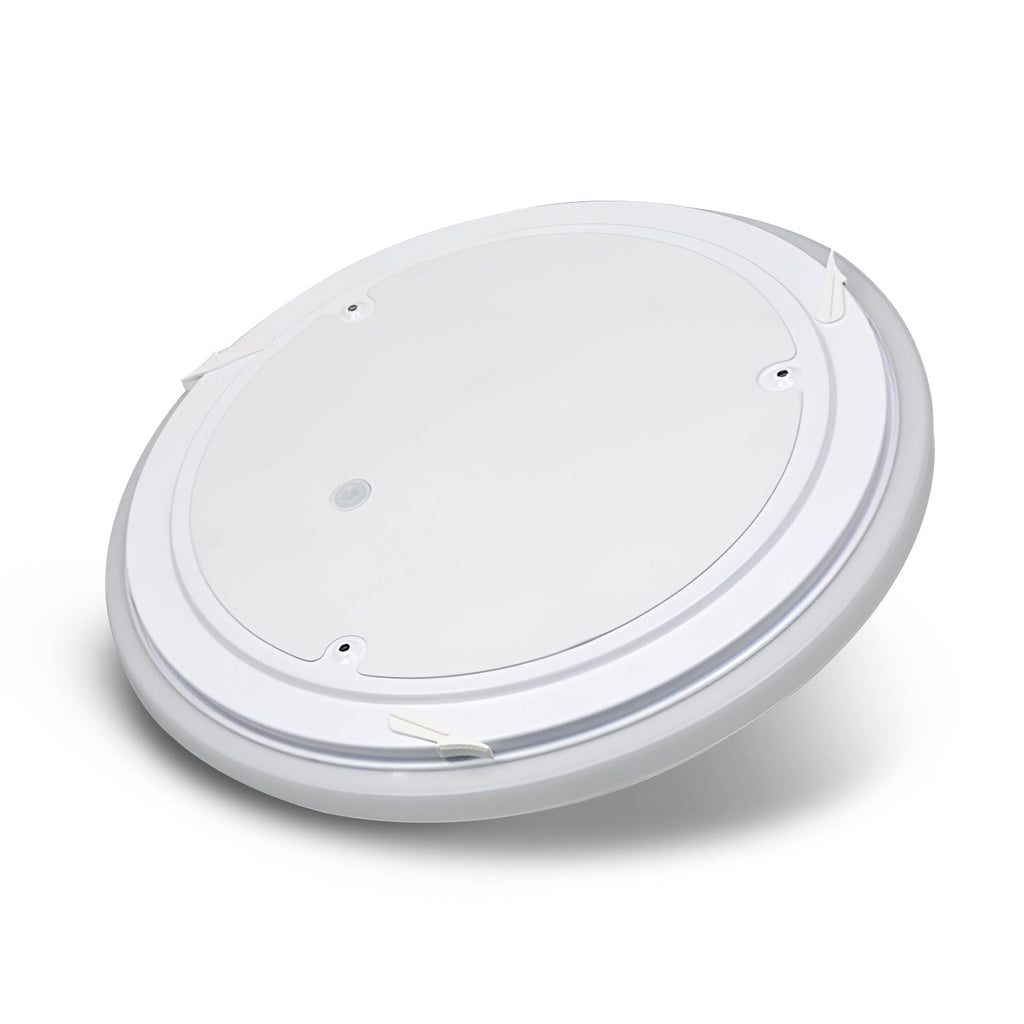 18W Black Round LED Flush Mount Ceiling Light Fixture for Modern Homes