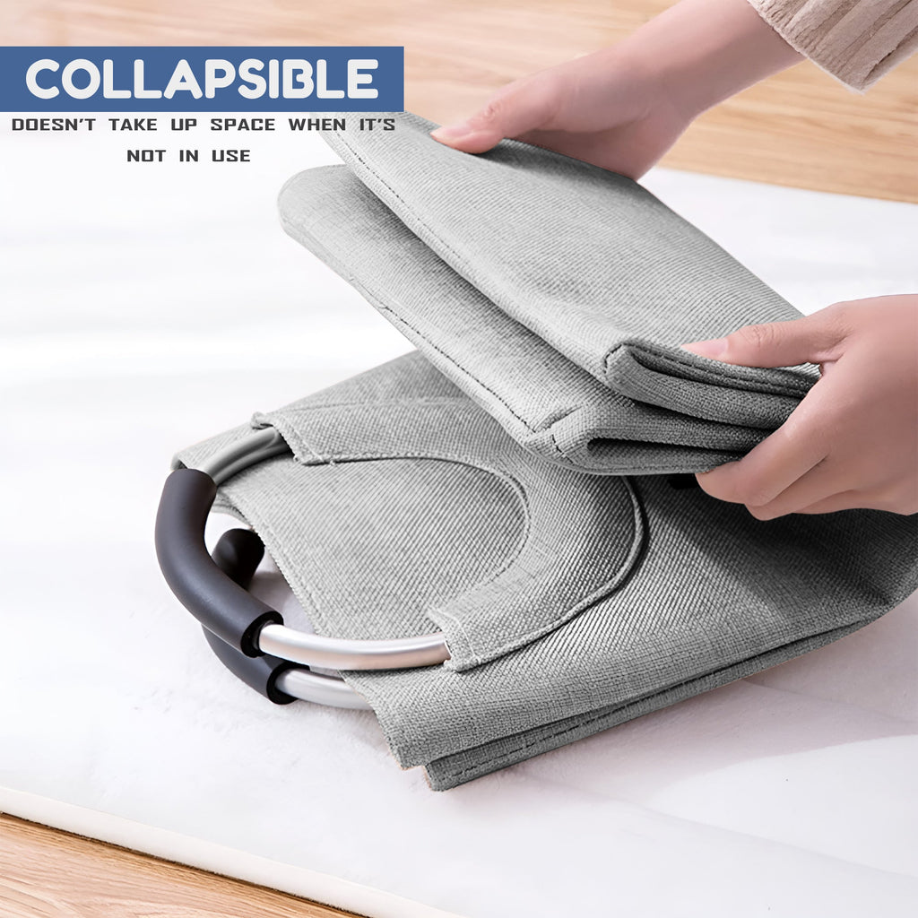 Heavy Duty Collapsible Laundry Bag with Sturdy Aluminum Handles