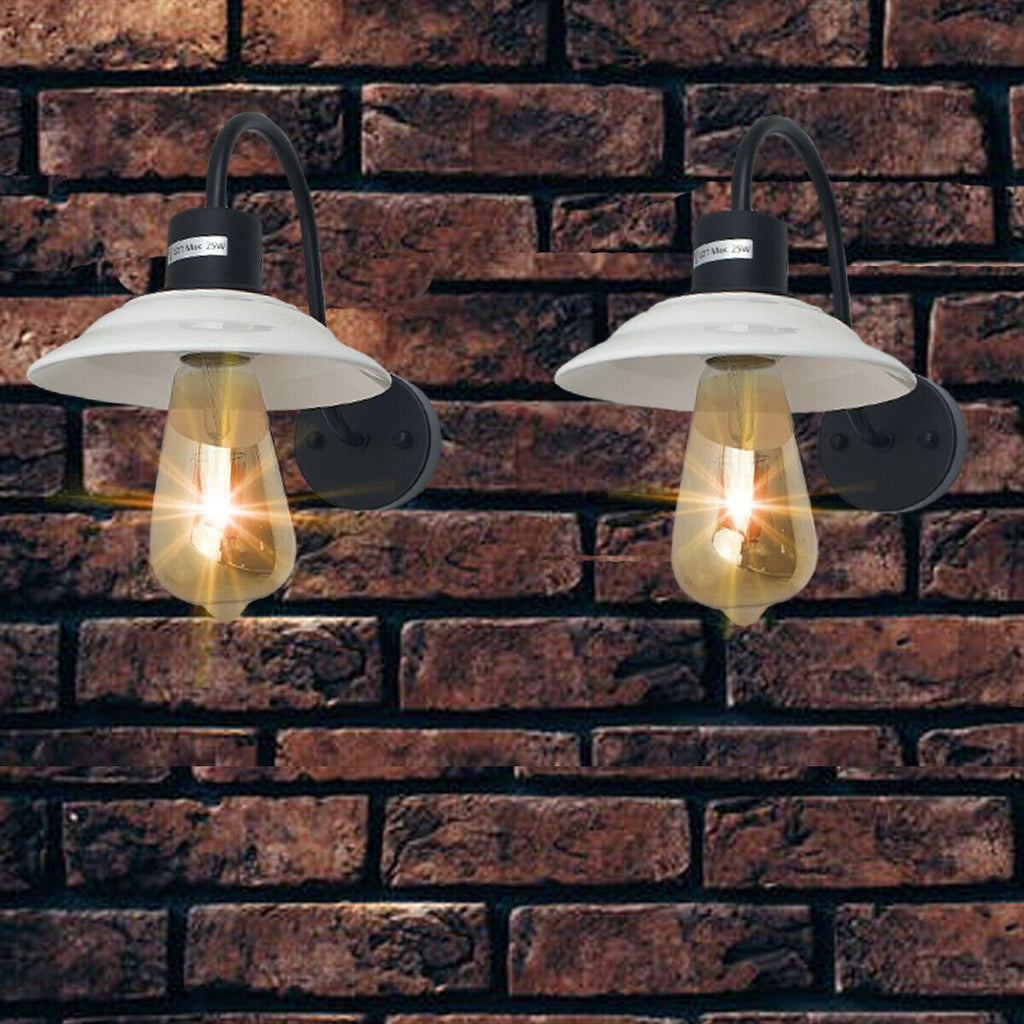 Vintage Modern White Indoor Wall Sconce E27 Lamp Light Fixture