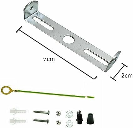 Durable 2.75-inch Steel Ceiling Rose Bracket Kit for Secure Light Fixtures
