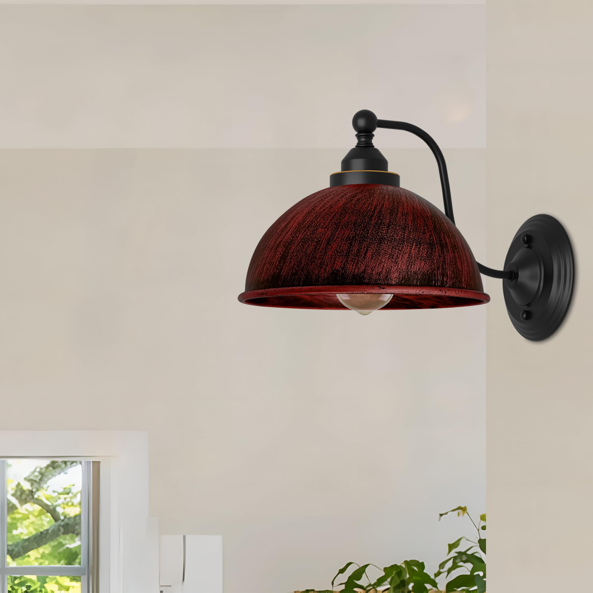 Industrial Wall Sconce with E27 Base ~6297