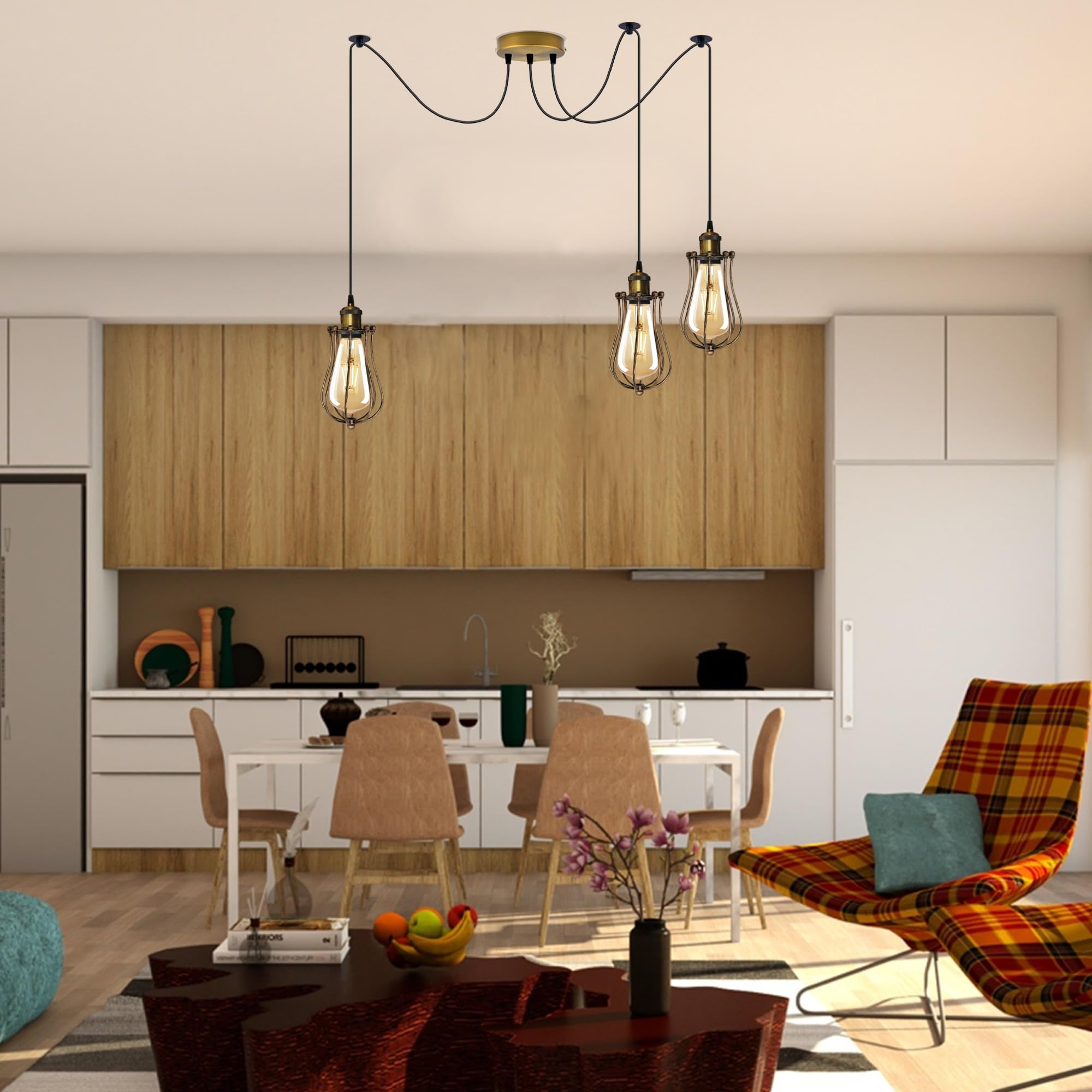 Industrial Modern Copper Pendant Light Fixture ~6303