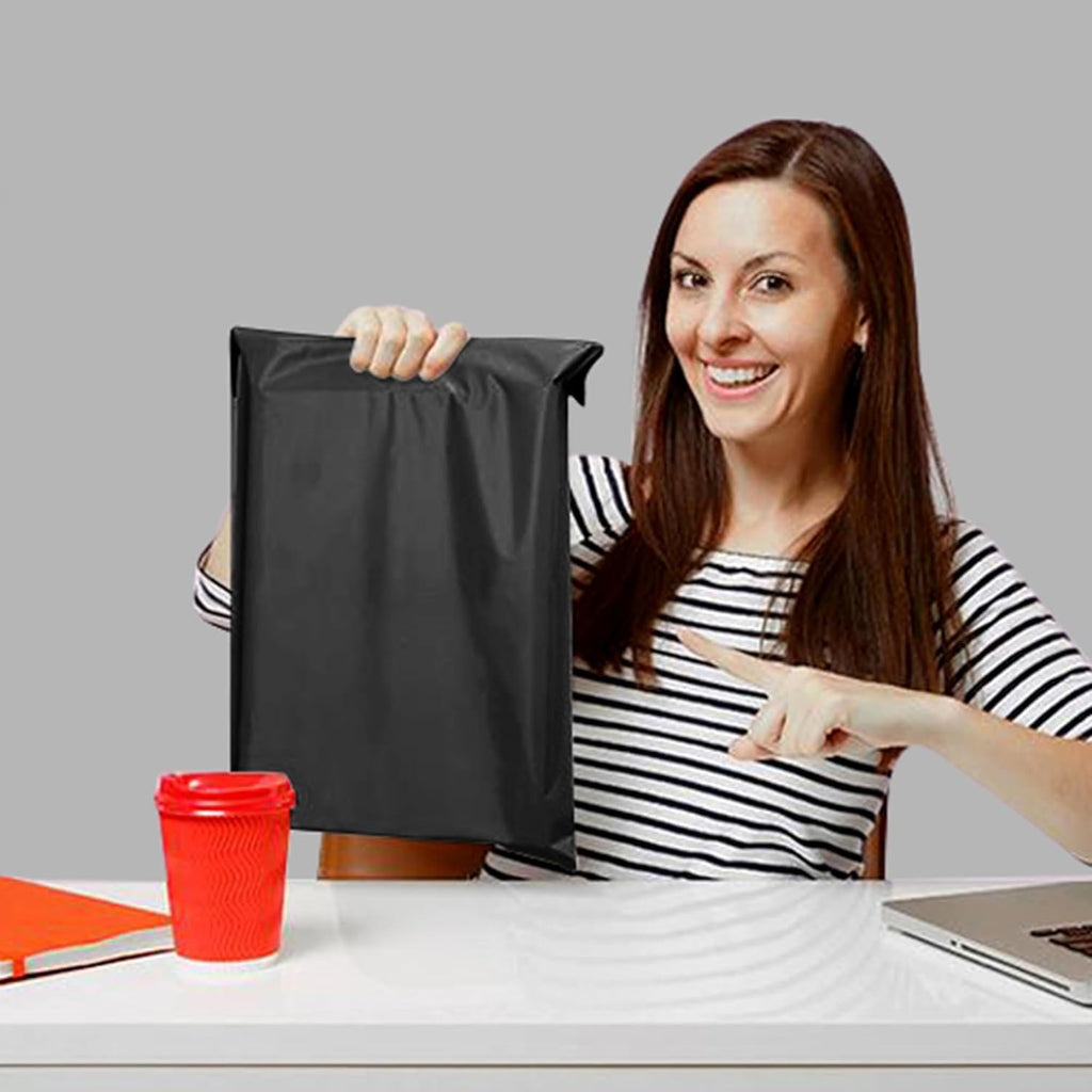 Durable Black Polymailer Shipping Bags: Strong Self-Seal Adhesion for Secure Deliveries