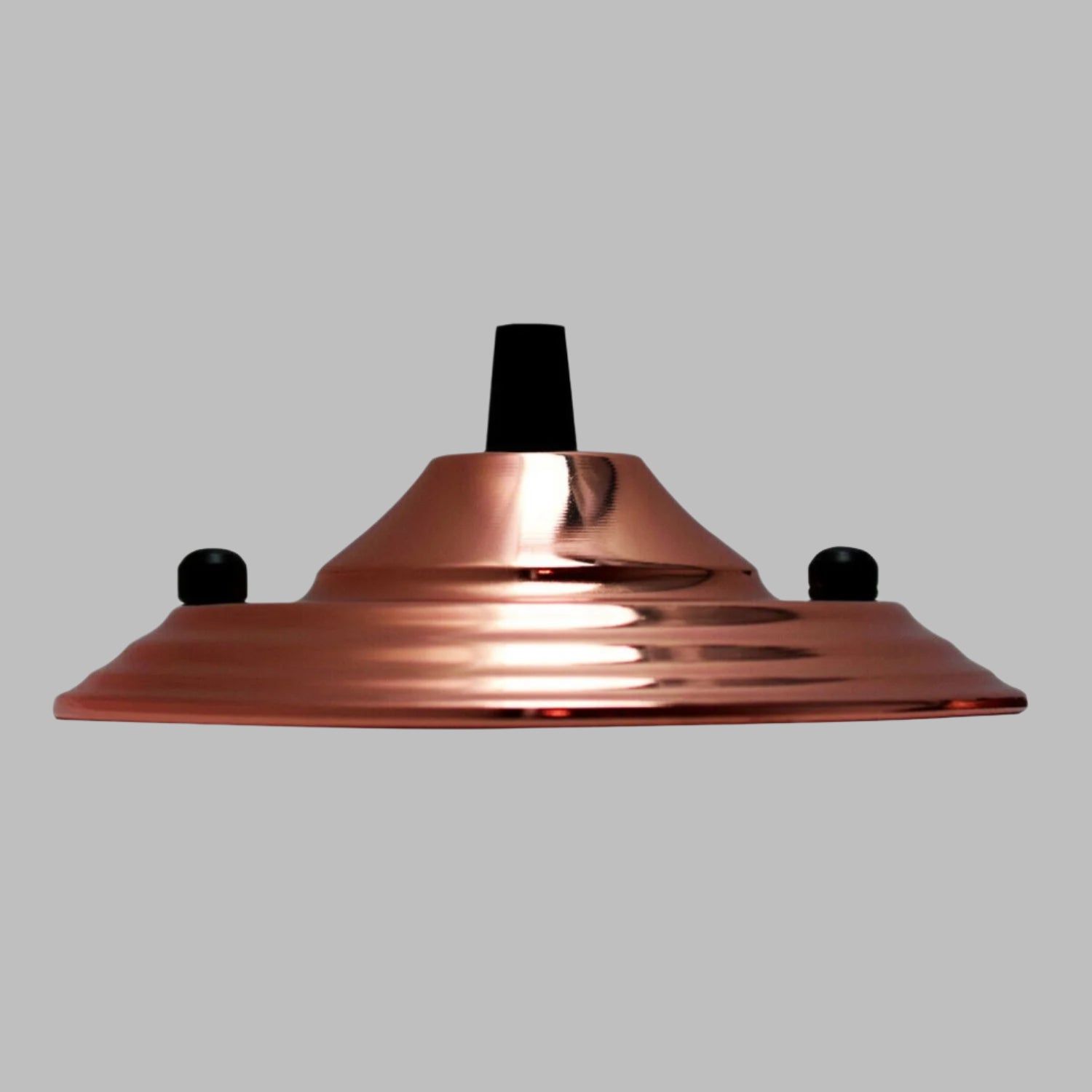 140mm Single Outlet Metal Front Fitting Ceiling Rose ~ 5785