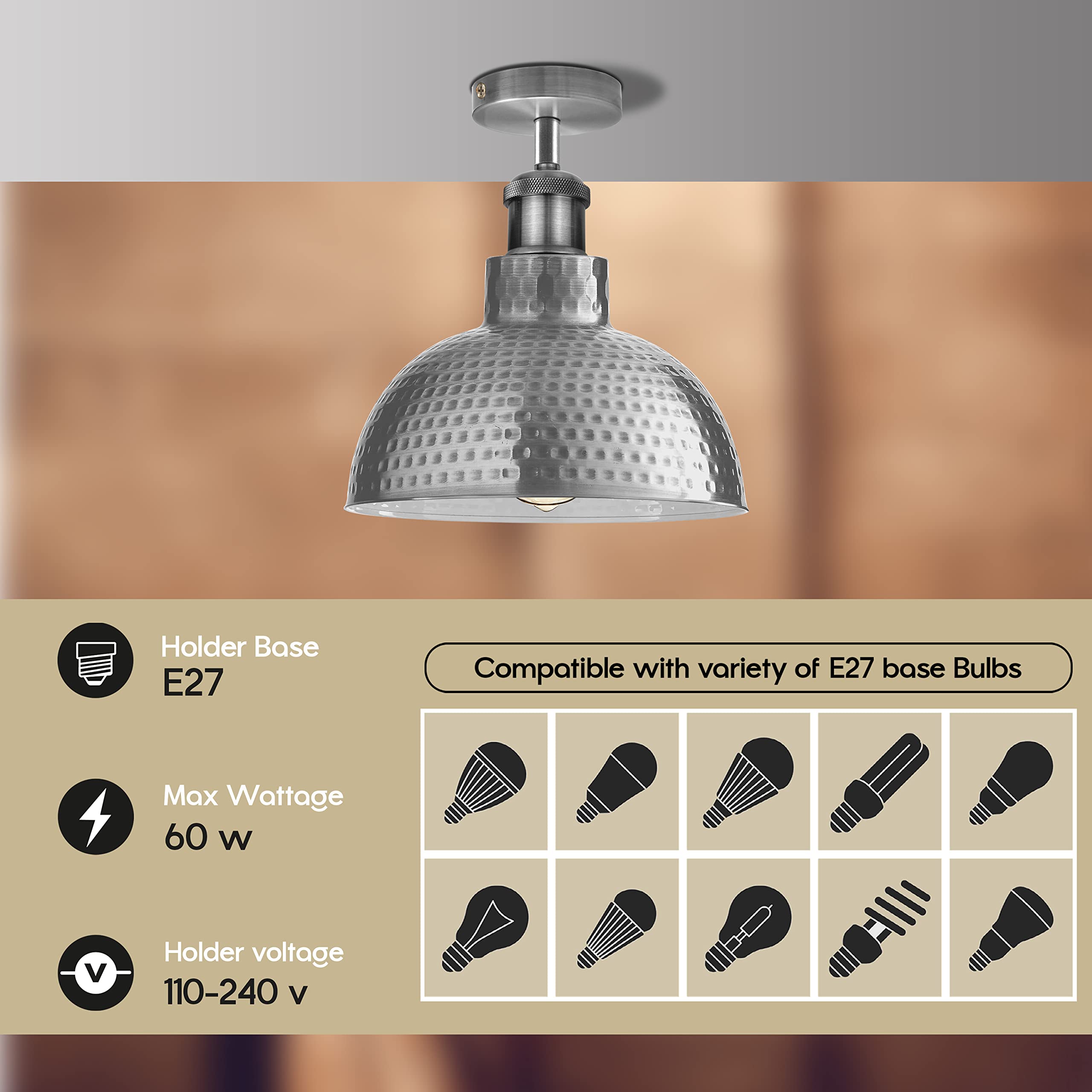 Industrial Modern LED Ceiling Light Fixture ~6382