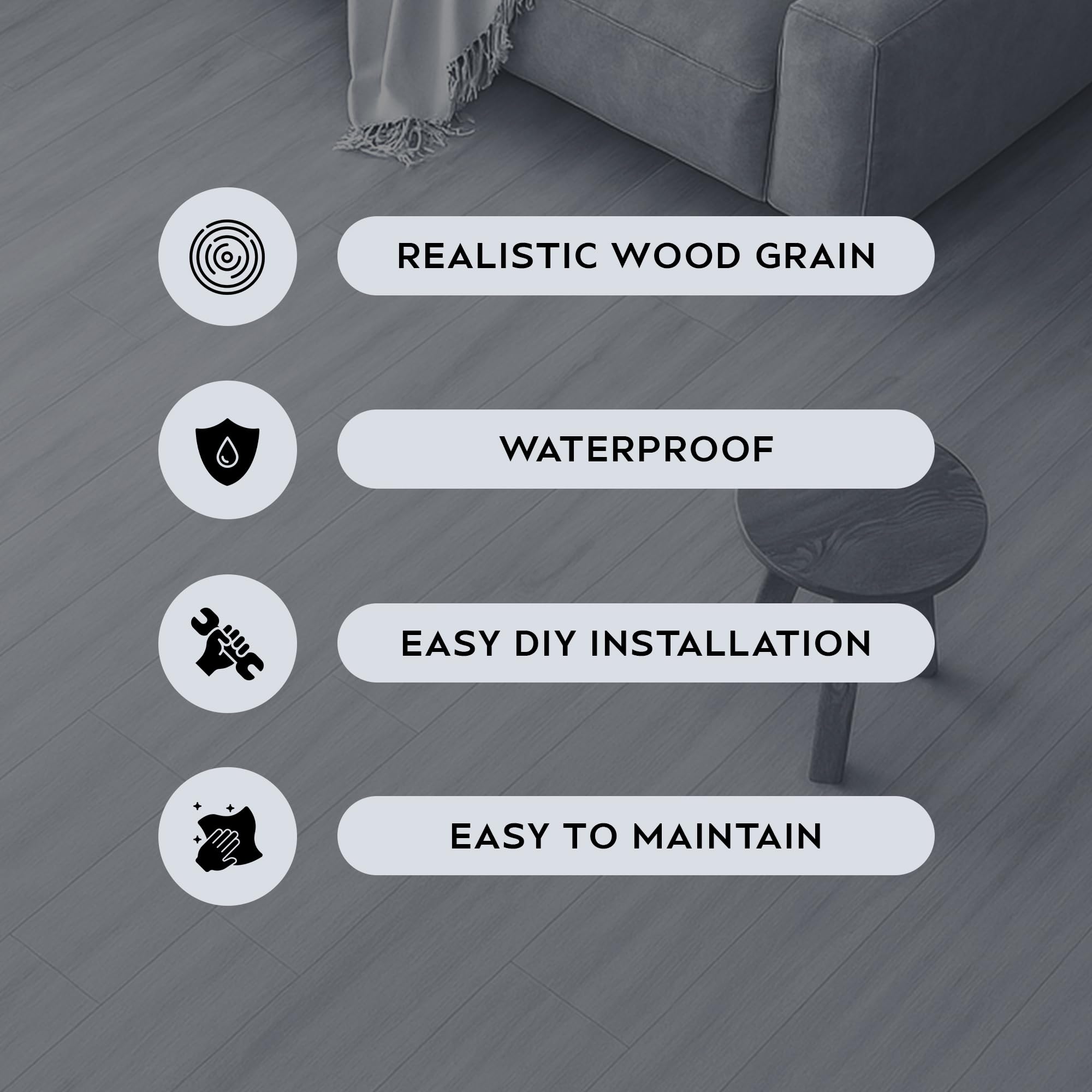 Waterproof PVC Flooring Planks ~6306