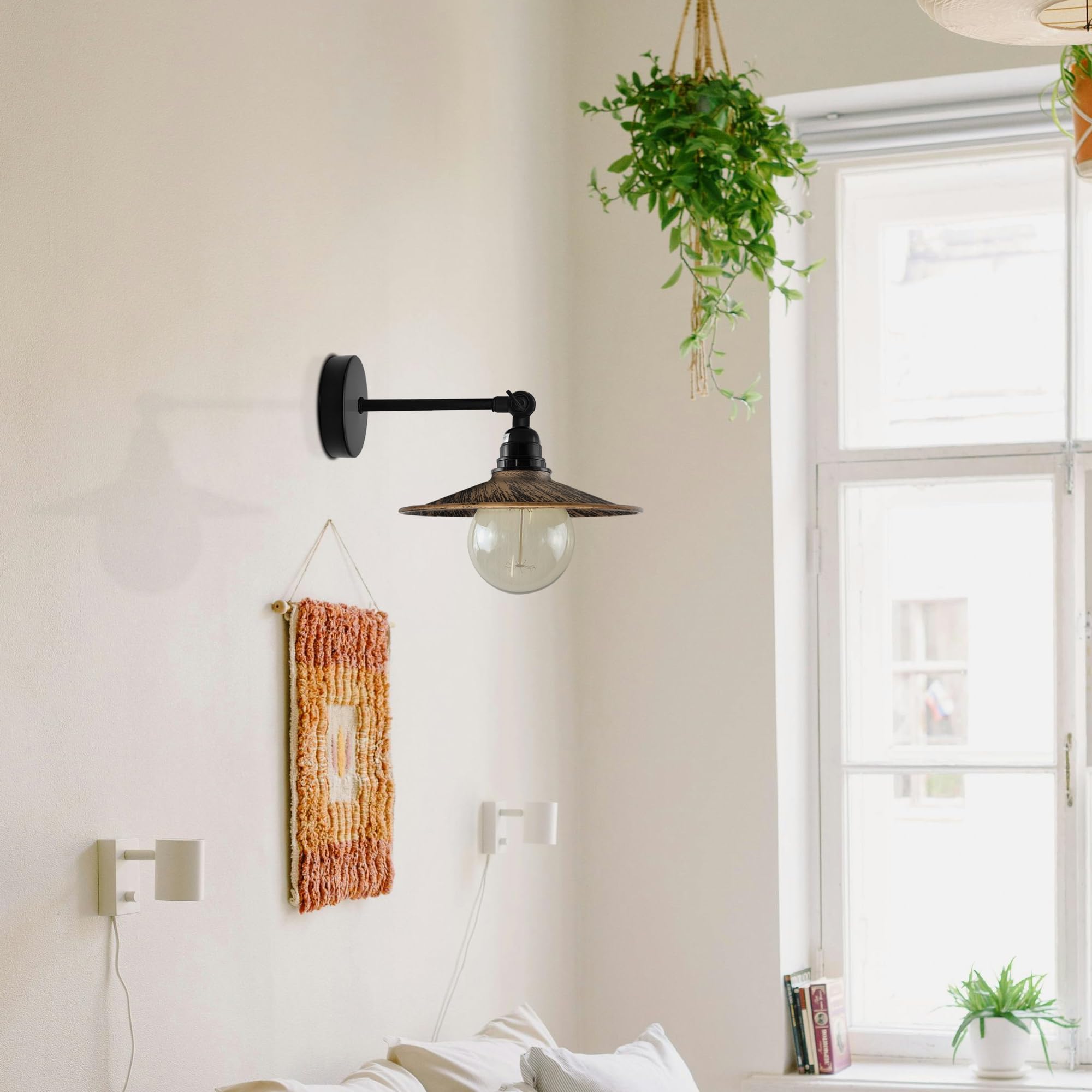 Metal Flat Shade Vintage Wall Sconce Wall Light Fixtures ~6136