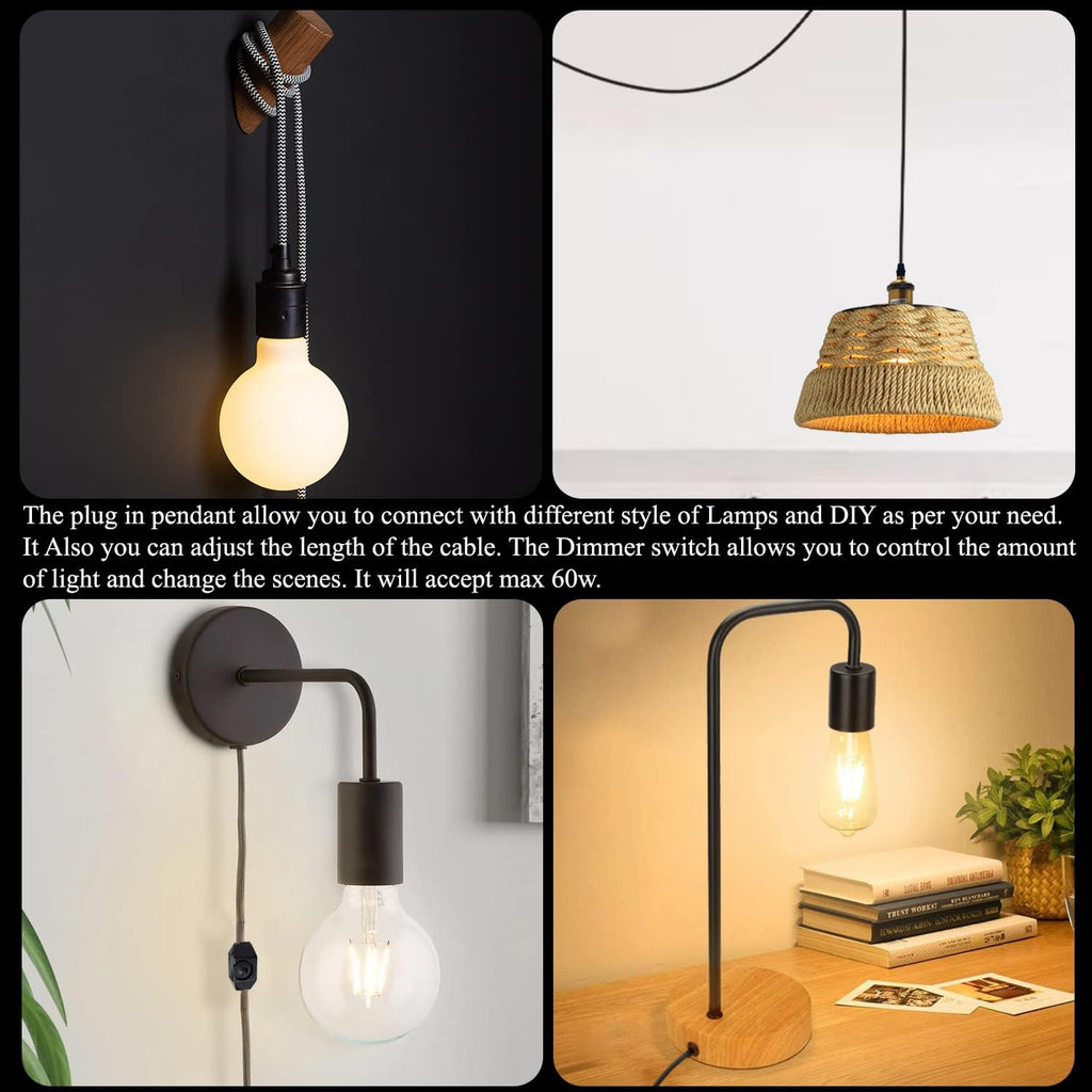 LED Plug in Pendant Light Kit~6358