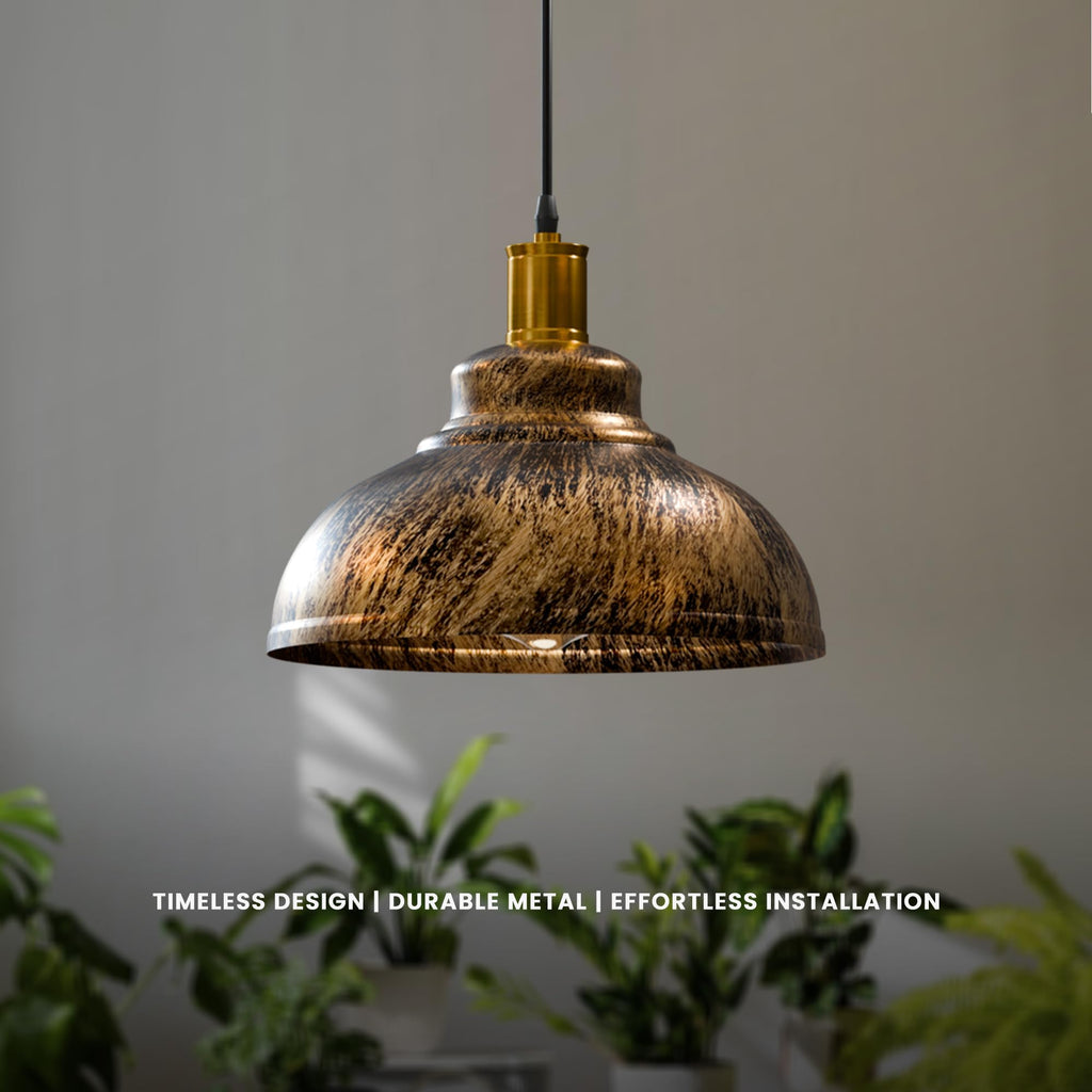 Industrial Pendant Light 29cm Metal ~6191