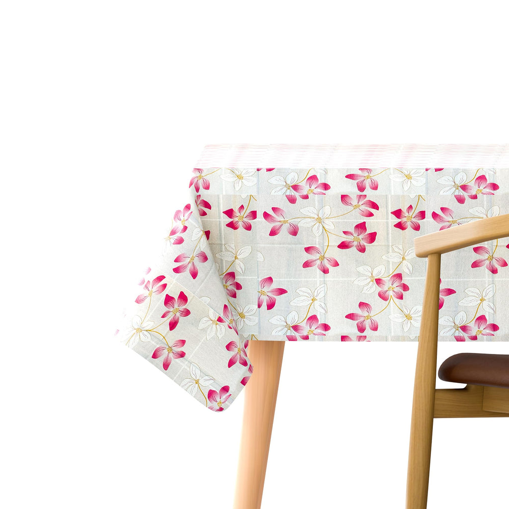 Durable Rectangular Polyester Fabric Tablecloth: Washable, Oil-Proof, Stain-Resistant Table Cover
