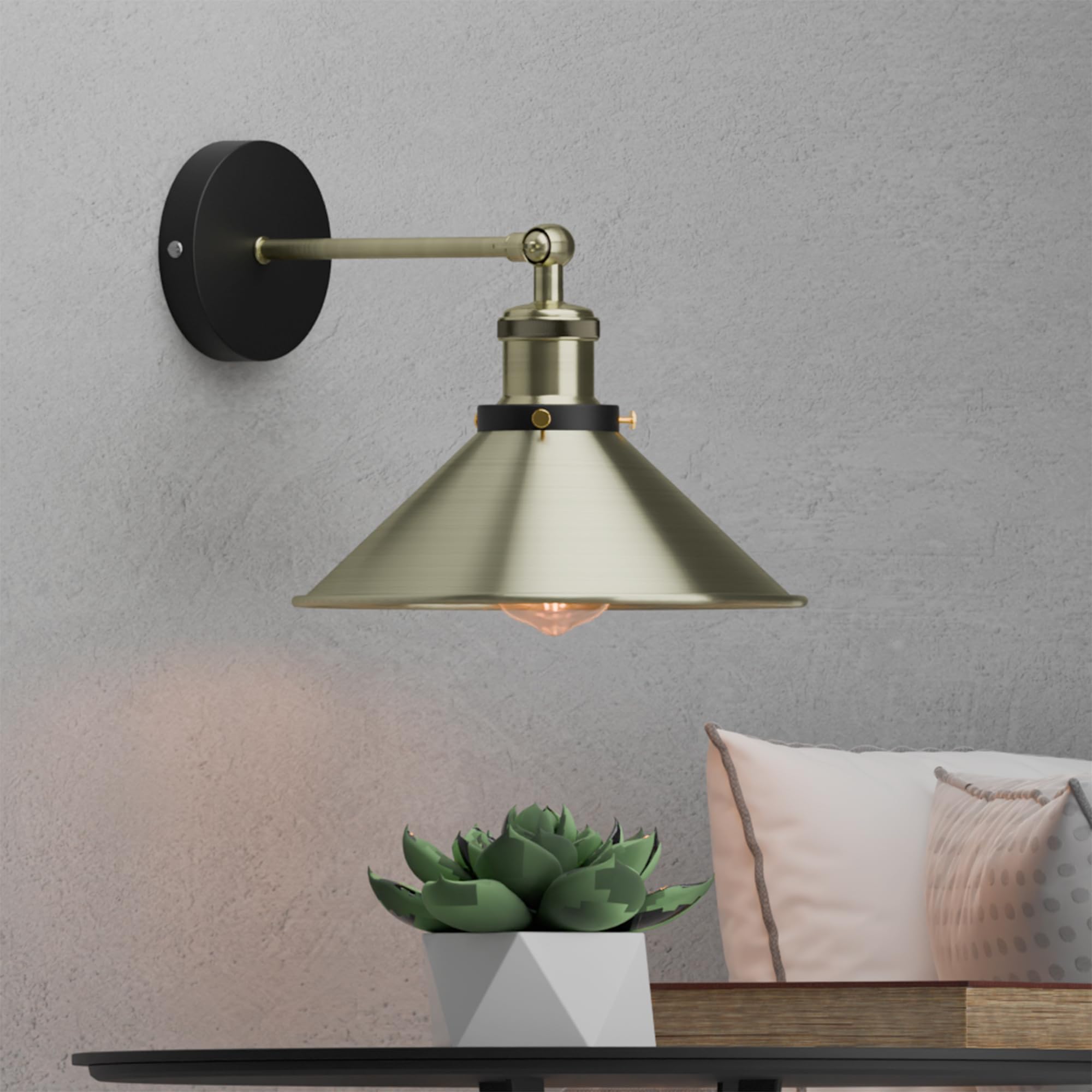 Industrial Indoor Wall Light Metal ~6347