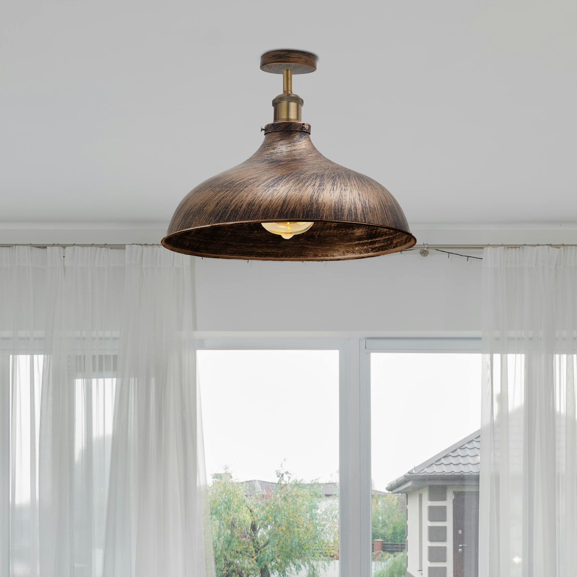 Industrial Style LED Ceiling Light Fixture