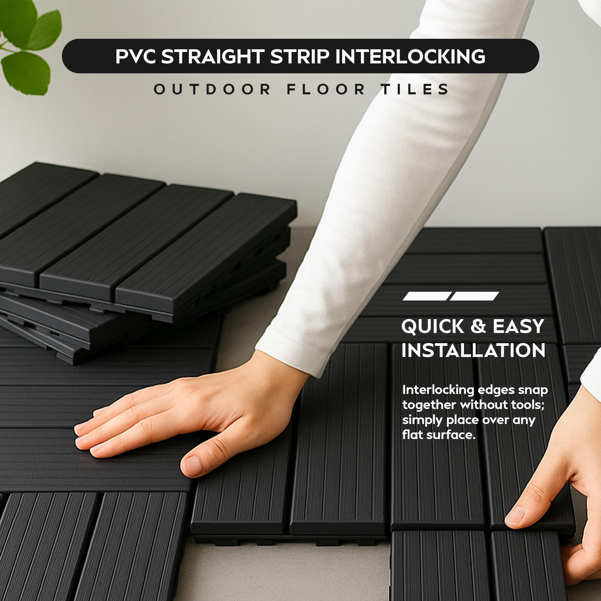 Outdoor Interlocking Deck Squares 30cm ~6363