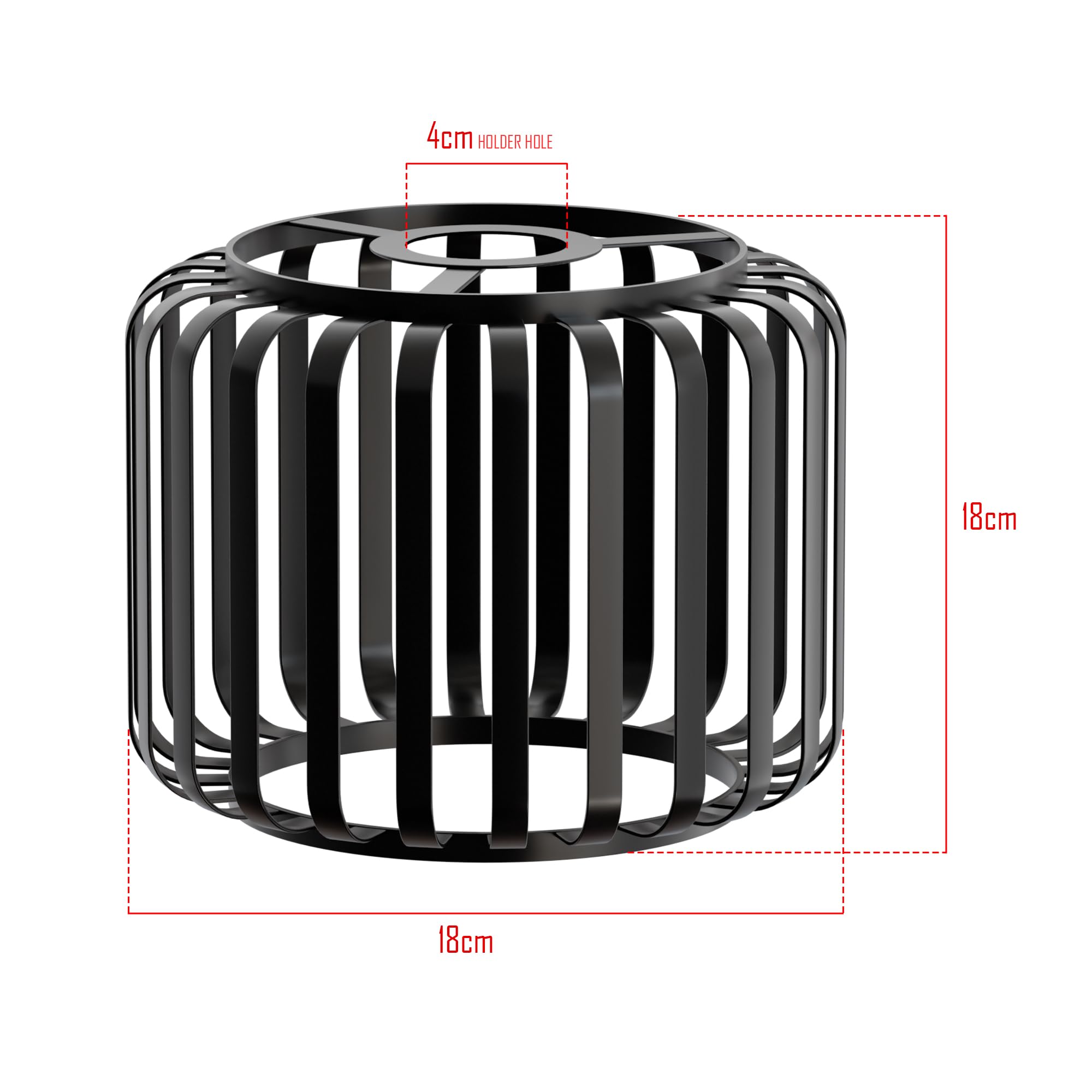 3 Pack Modern Designer E27 Metal Cage Ceiling Light Shades Kit