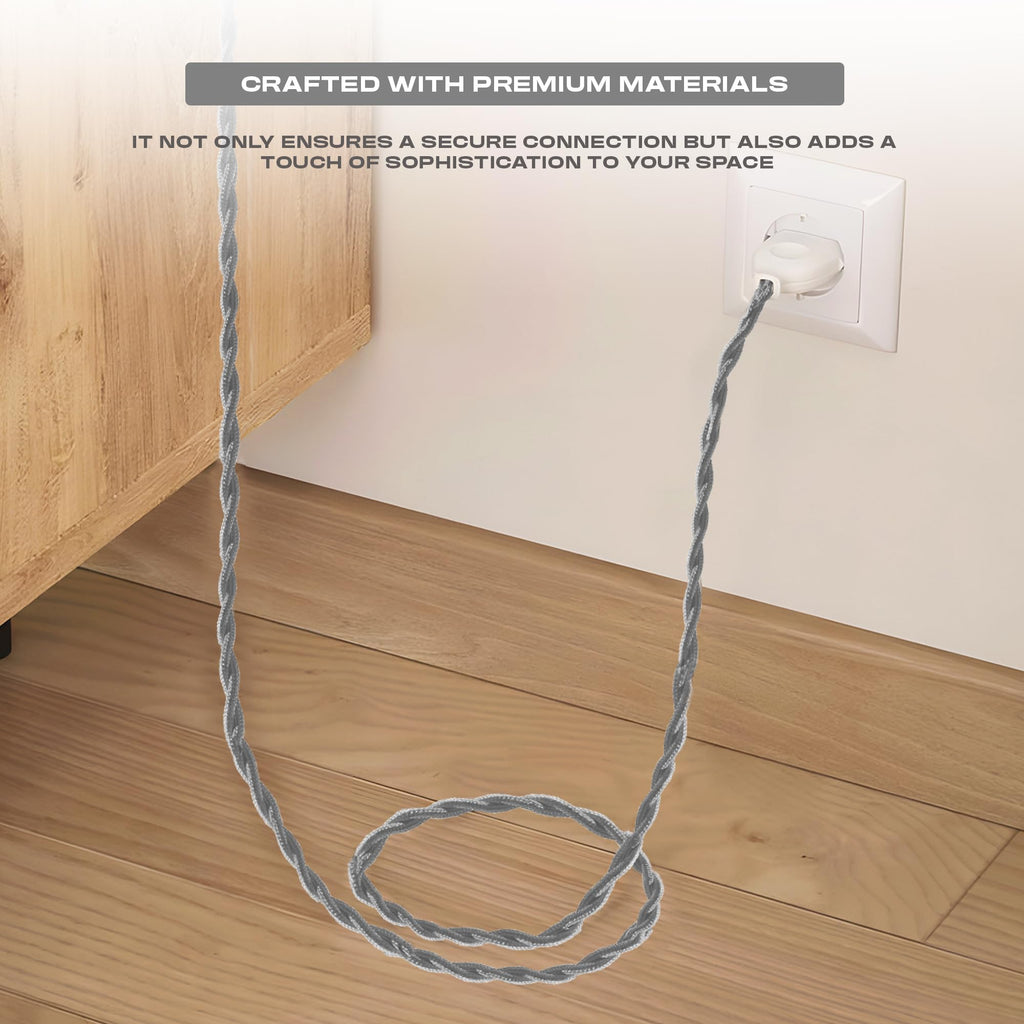 Electrical Cable 3 Core Braided Cord