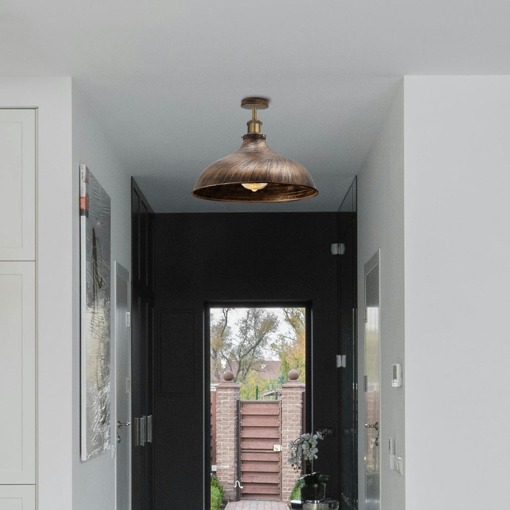 Industrial Style LED Ceiling Light Fixture