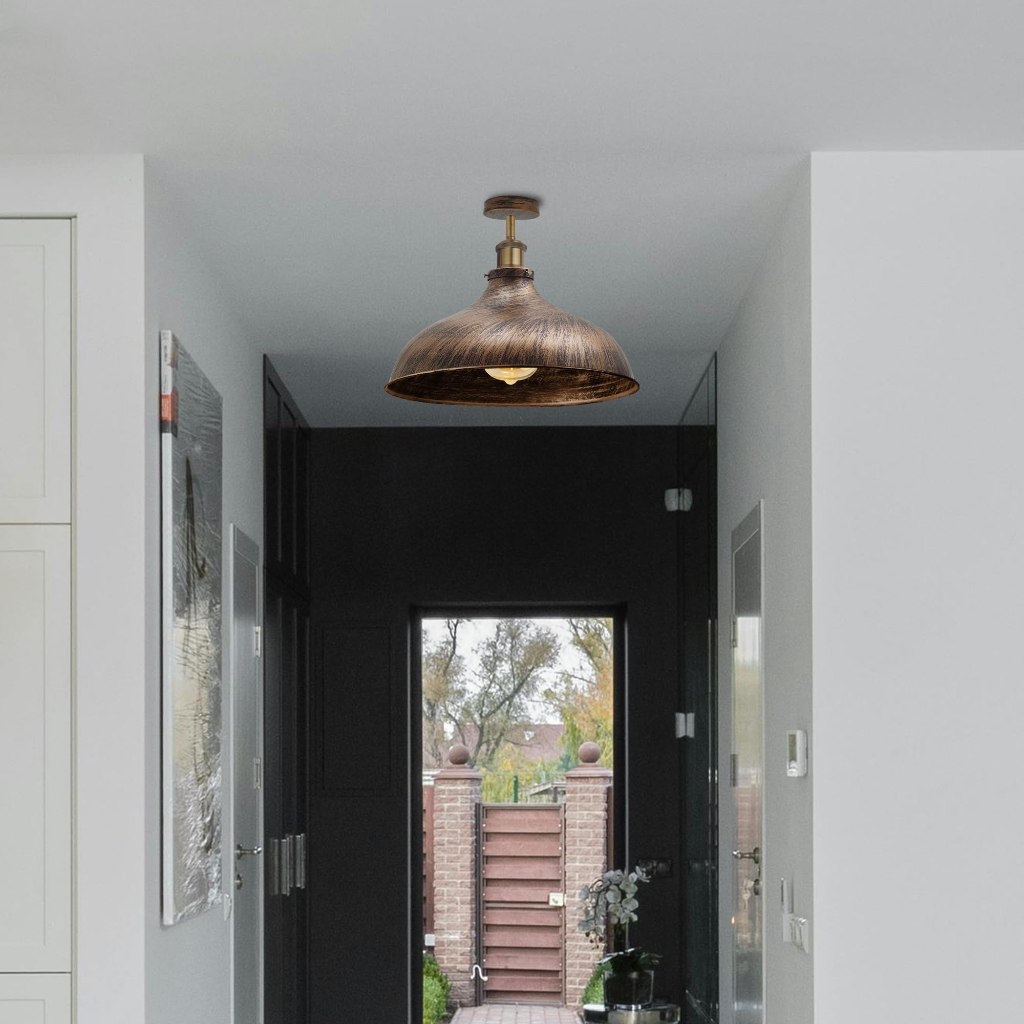 Industrial Style LED Ceiling Light Fixture