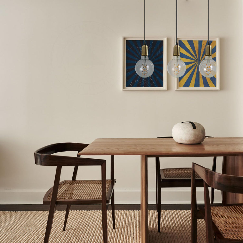 Industrial Metal Cluster Pendant Light Fixture, E27 Base, Retro Style Lighting