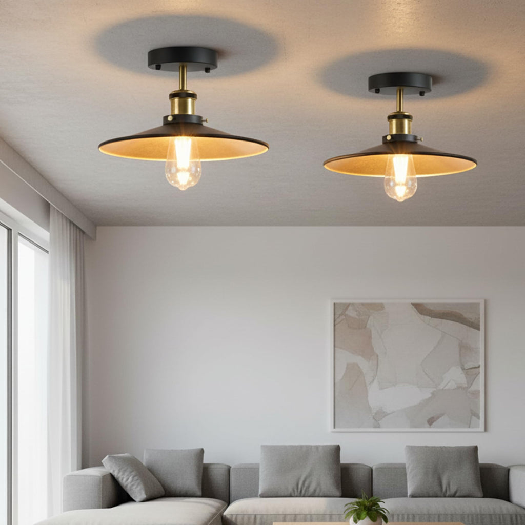 Vintage Style Semi Flush Mount Ceiling Light E27 ~6274