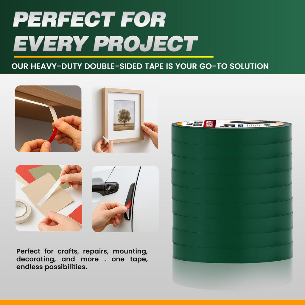 LEDSone Black 2.4cm x 5m Heavy Duty Waterproof Double Sided Tape ~6257