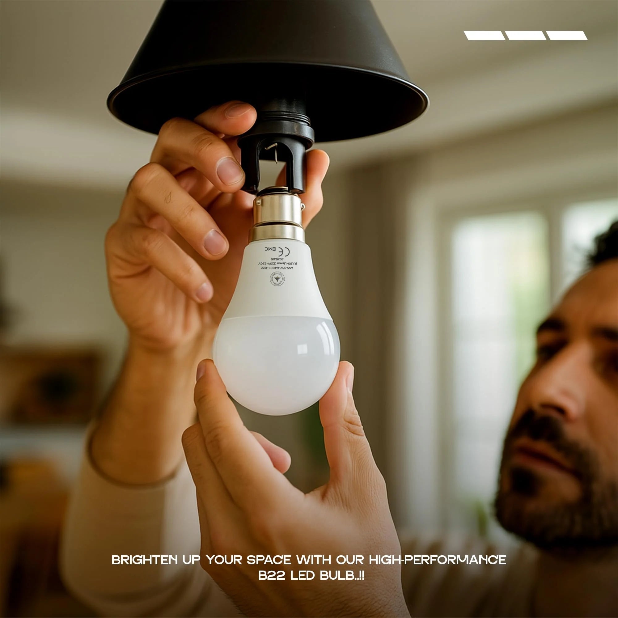 5W B22 Bayonet Bulb Globe Cool White LED light Bulb~6261