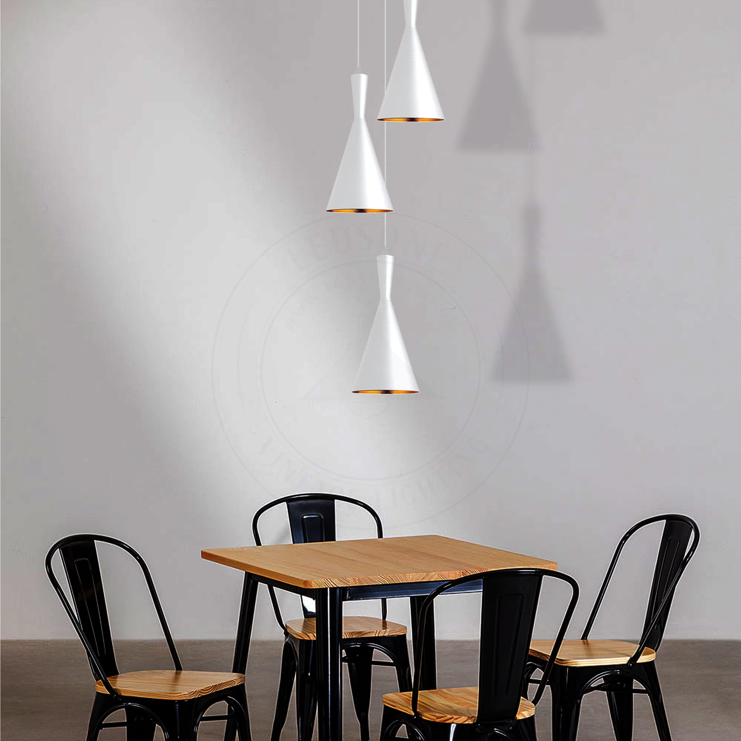 Industrial Metal 3 Head Ceiling Lamp Fixture ~6317