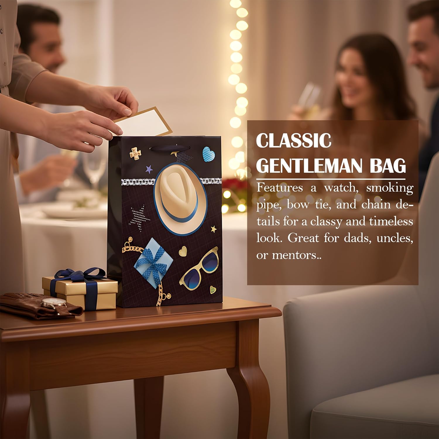 12-Pack Assorted Matte Kraft Paper Gift Bags with Reinforced Handles