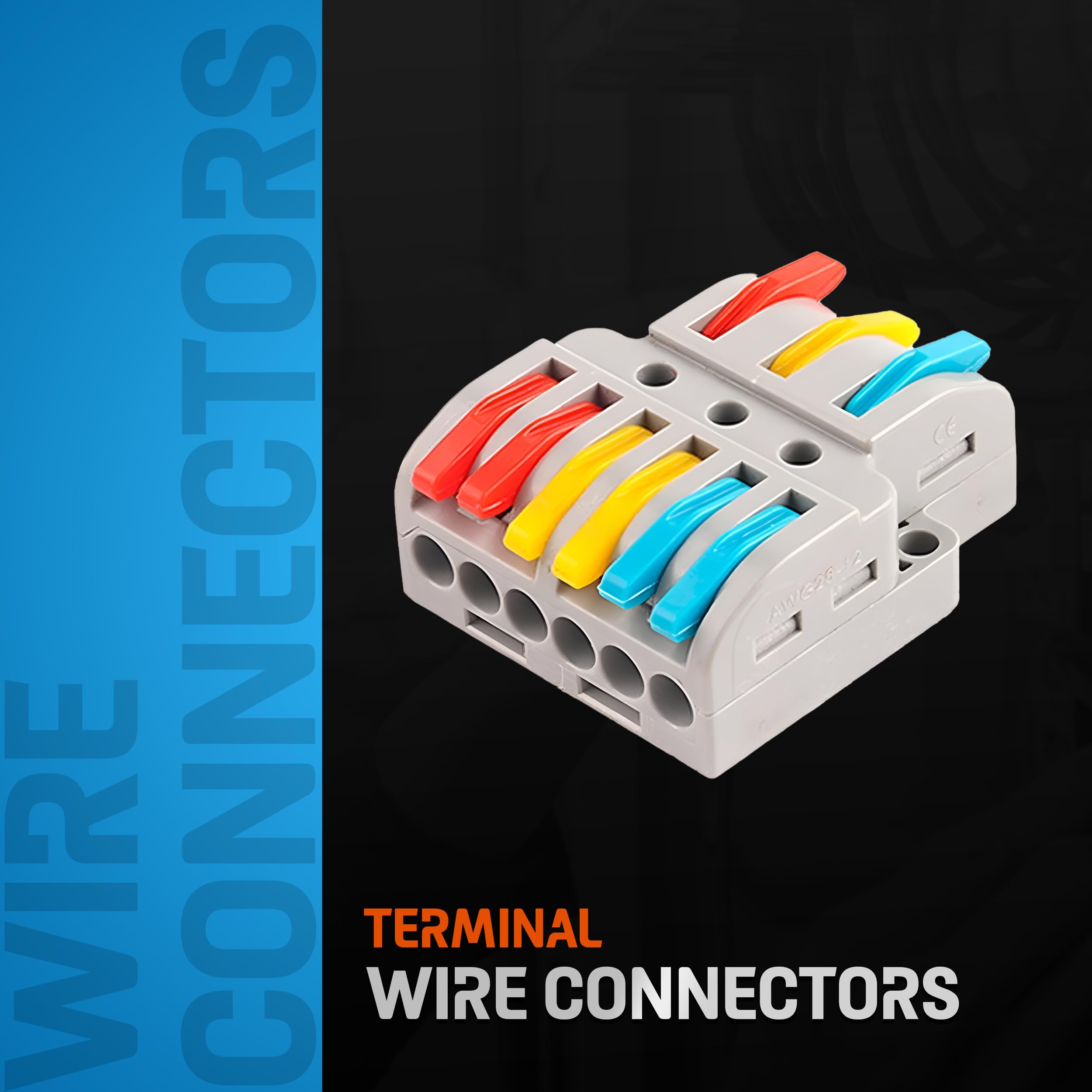 3-Port Lever-Nut Quick Splicing Compact Wire Connectors Terminal Block