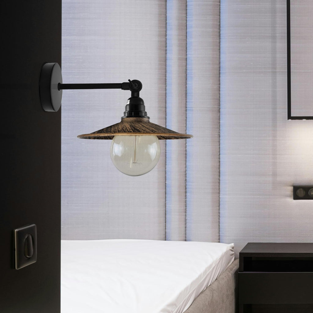 Metal Flat Shade Vintage Wall Sconce Wall Light Fixtures ~6136