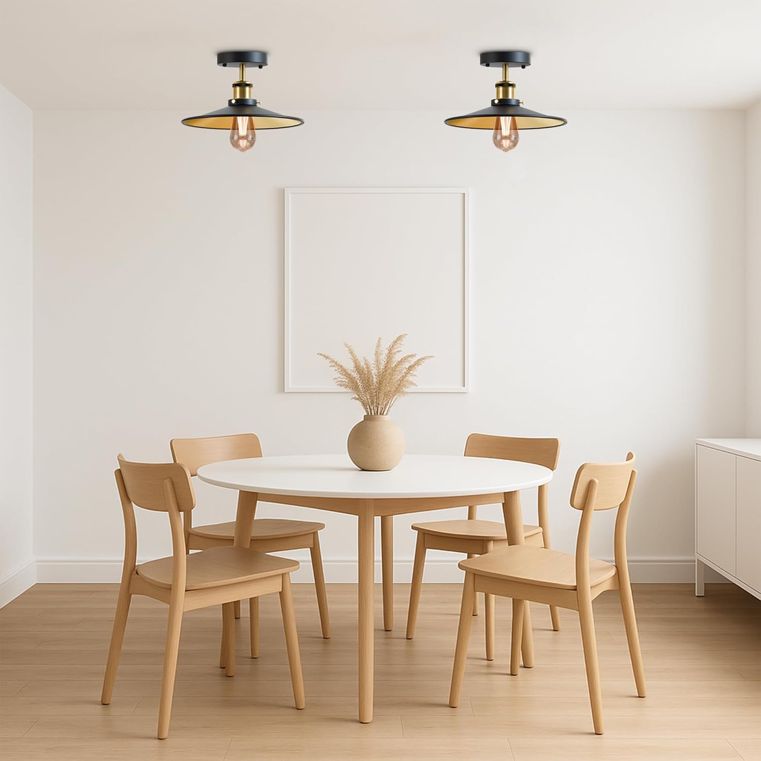 Vintage Style Semi Flush Mount Ceiling Light E27 ~6274