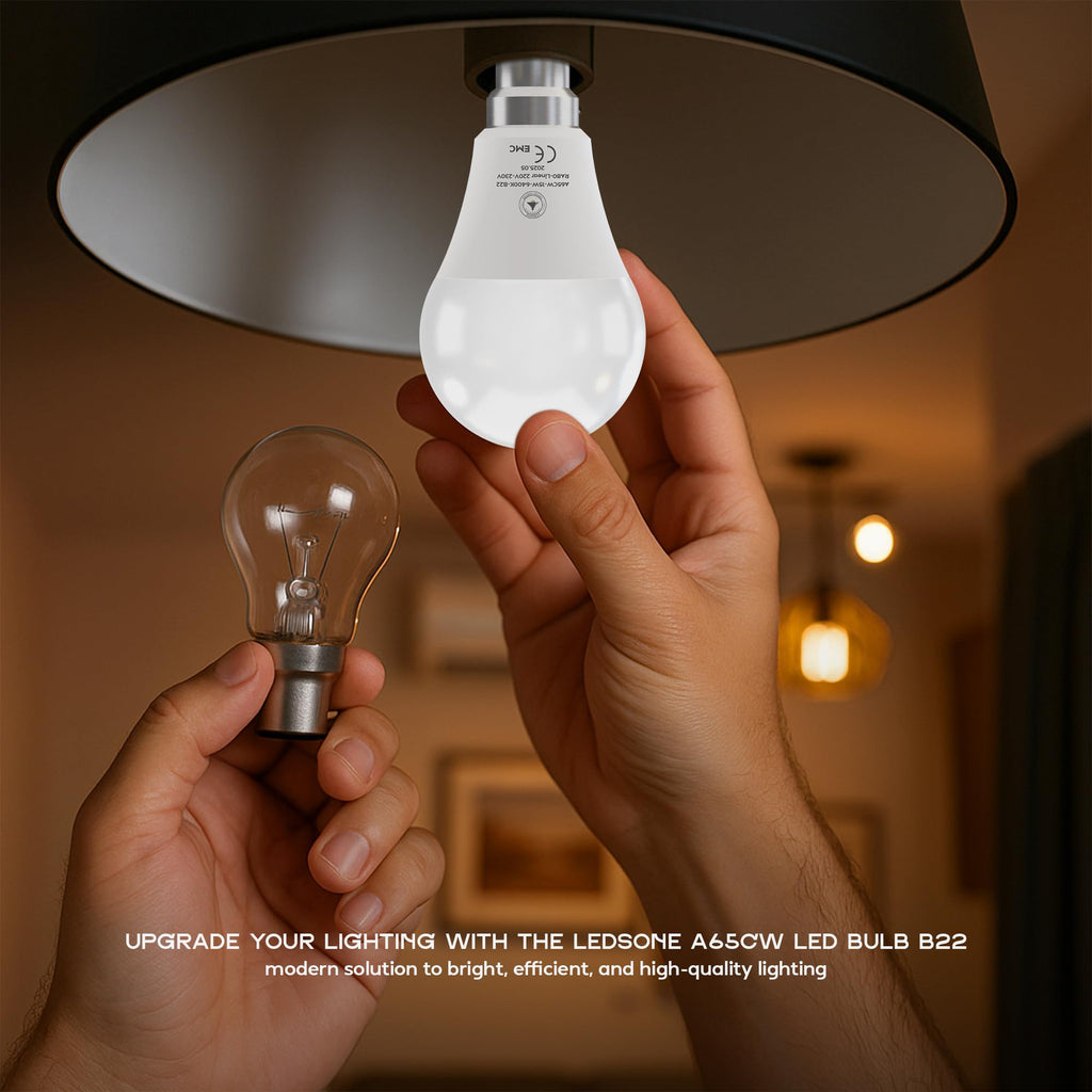 6 Pack LED E27/B22 Bulb 5W-22W Cool White 6400K Non Dimmable ~6294