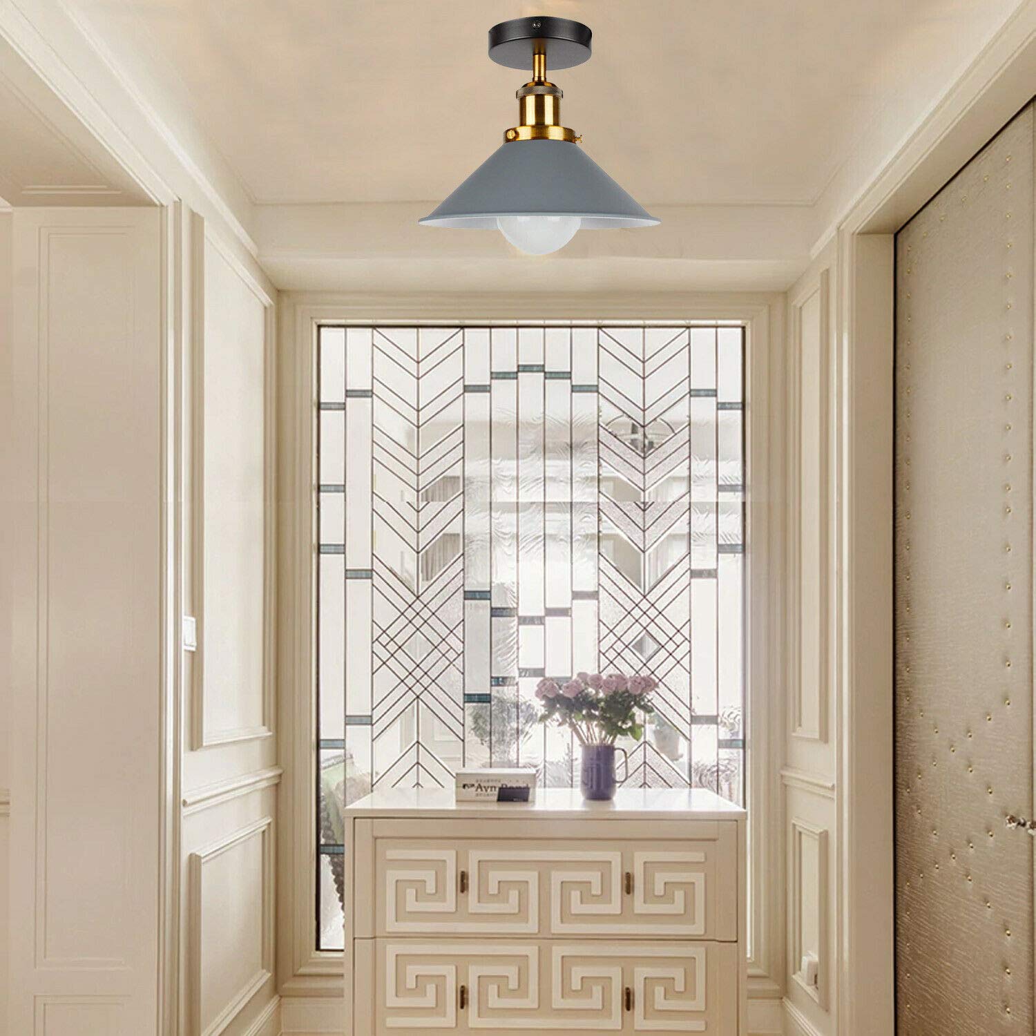 E27 Ceiling Light Fixtures Semi Flush Mount  ~5950