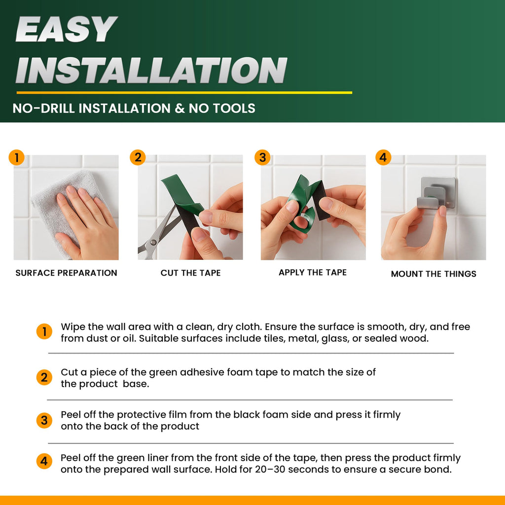 LEDSone Black 2.4cm x 5m Heavy Duty Waterproof Double Sided Tape ~6257