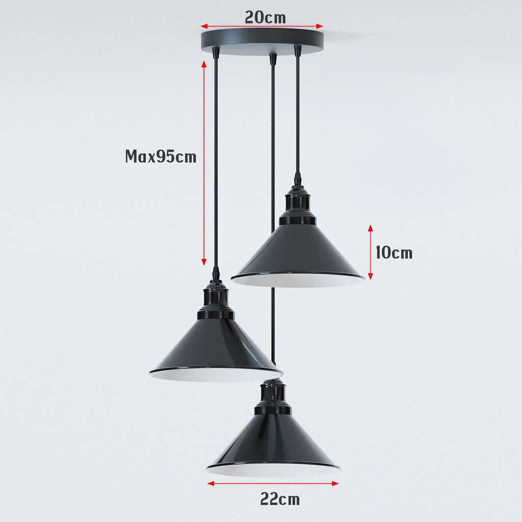 Industrial Metal Cage Pendant Light, E27 Holder Vintage Ceiling Lamp