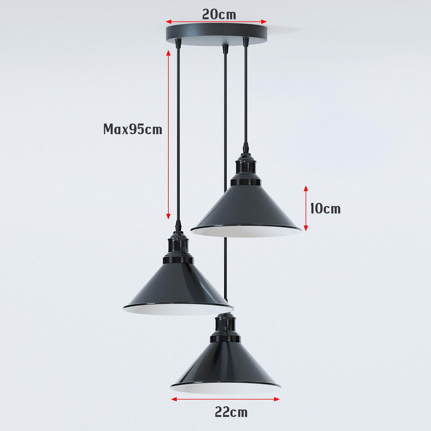 Industrial Metal Cage Pendant Light, E27 Holder Vintage Ceiling Lamp