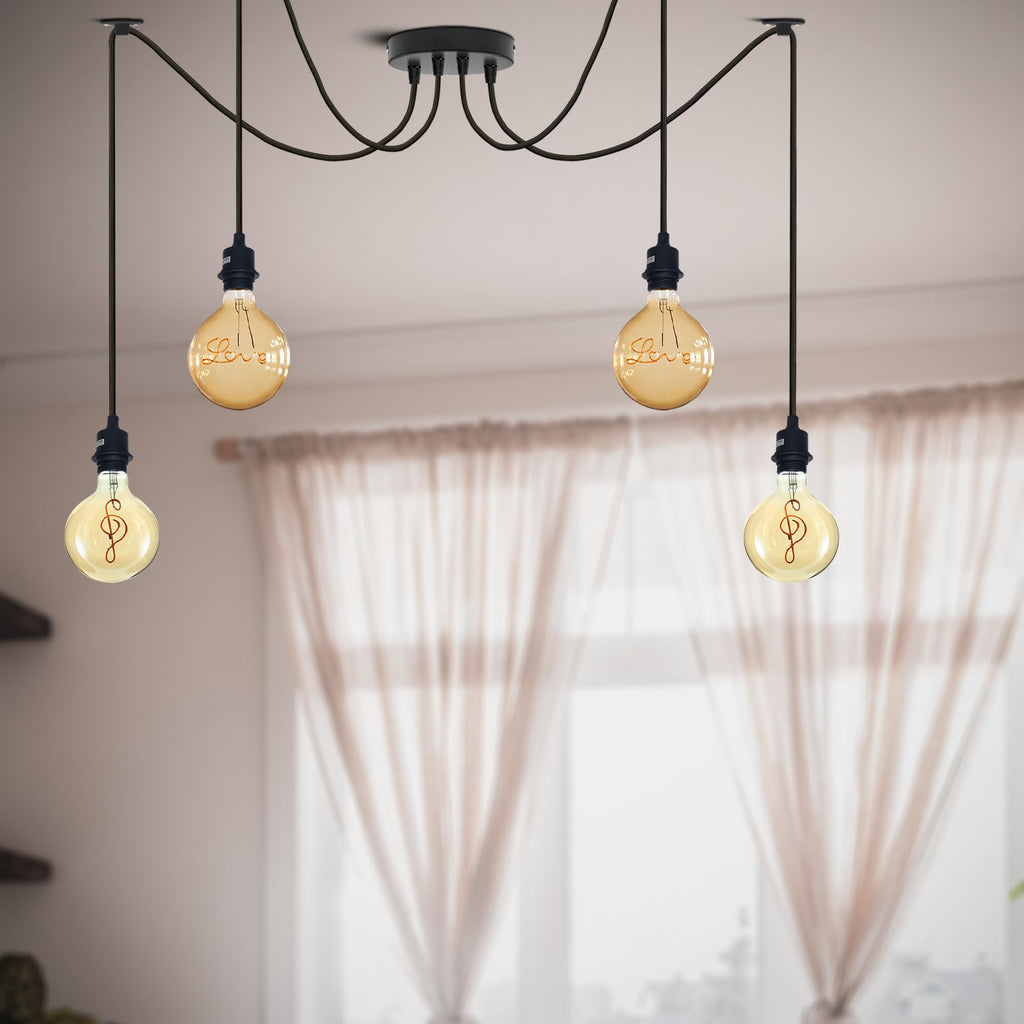 Industrial Vintage E27 Ceiling Chandelier Light ~6298