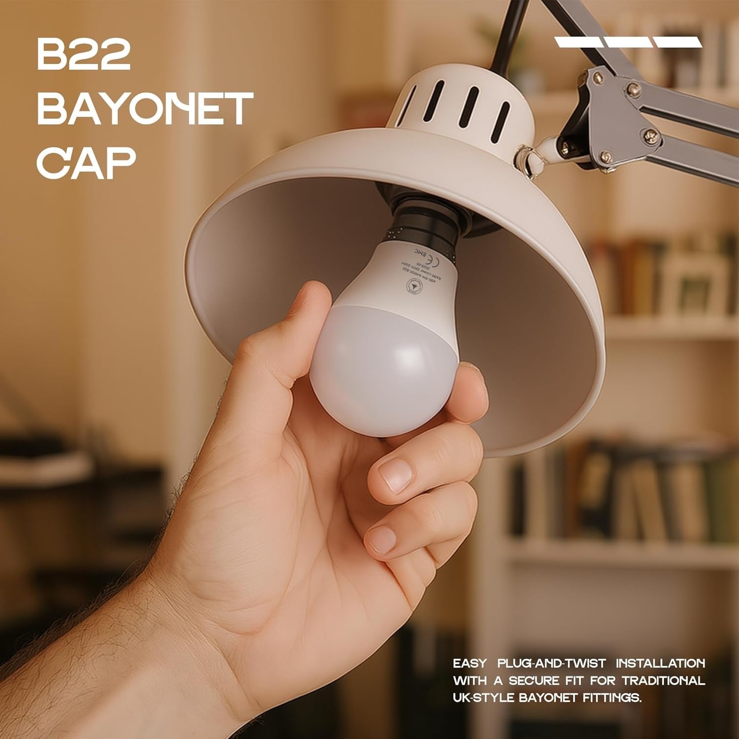 5W B22 Bayonet Bulb Globe Cool White LED light Bulb~6261