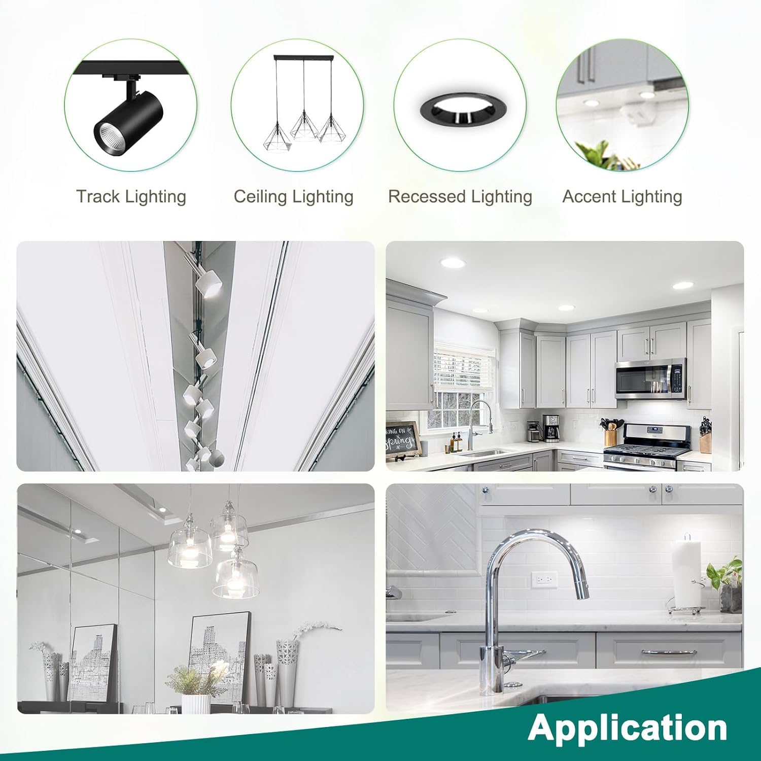 6 Pack GU10 LED Spotlight Bulb 3/5/7W Cool White Energy Saving Light ~6291