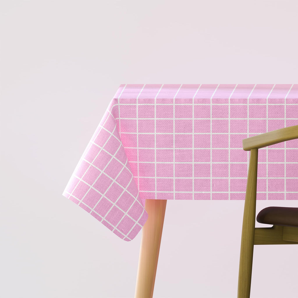 Durable Rectangular Polyester Fabric Tablecloth: Washable, Oil-Proof, Stain-Resistant Table Cover