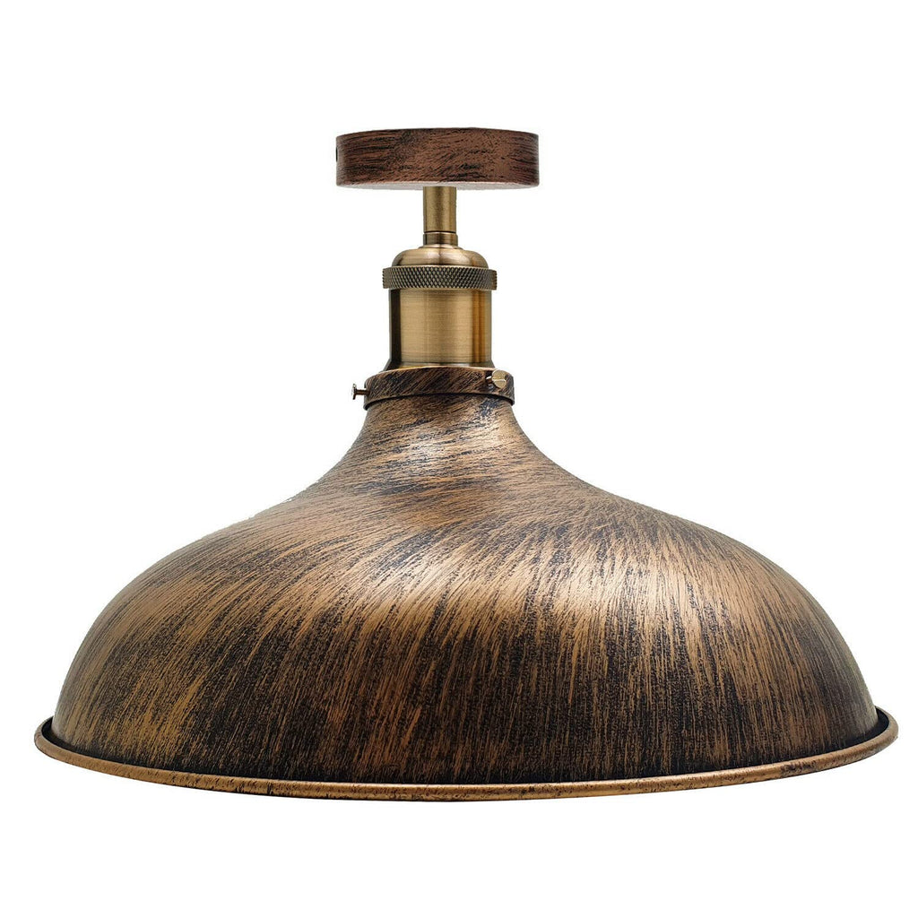 Industrial Metal Ceiling Light Fixture, Vintage E27 Edison Pendant Lamp