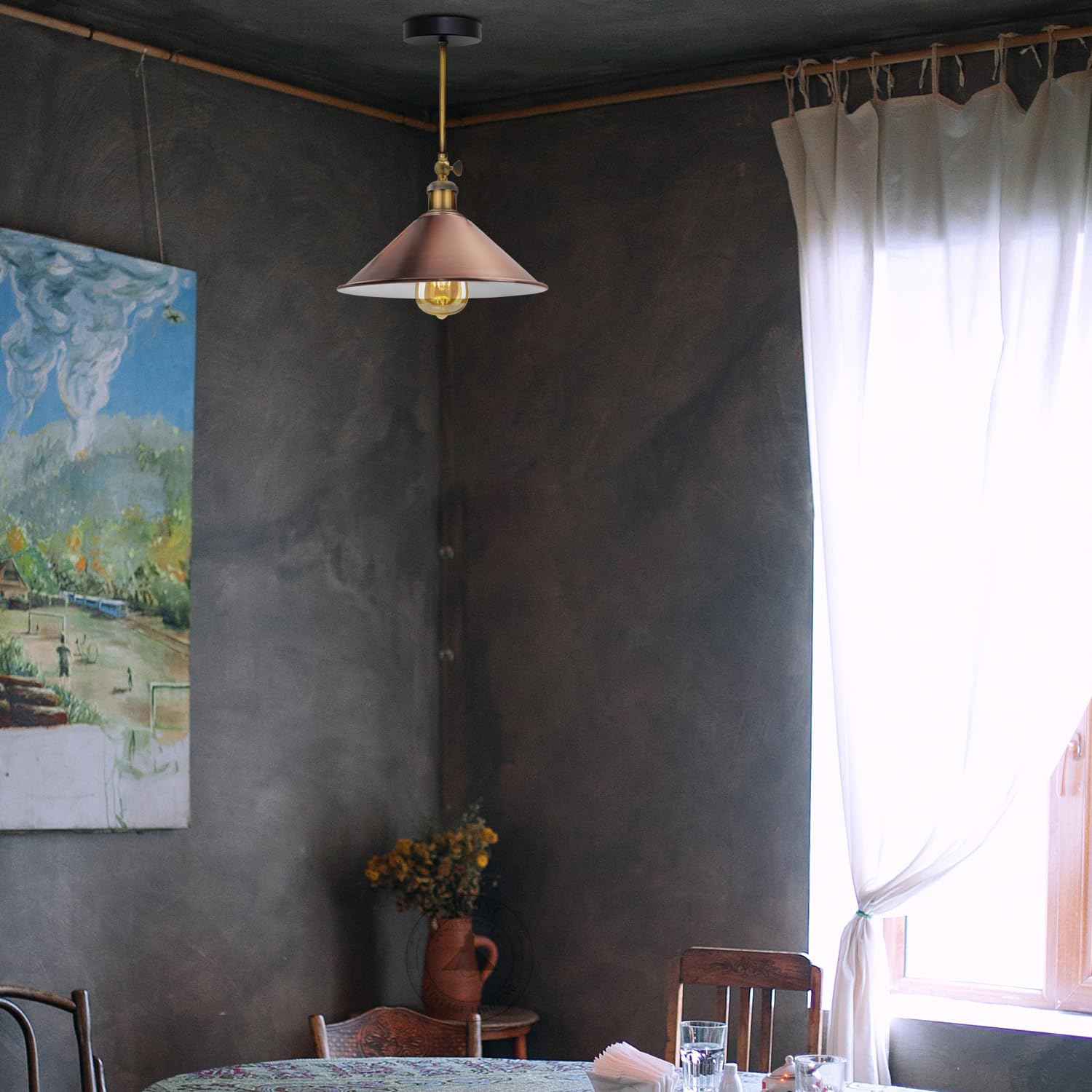 Industrial Indoor Wall Light Metal ~6347