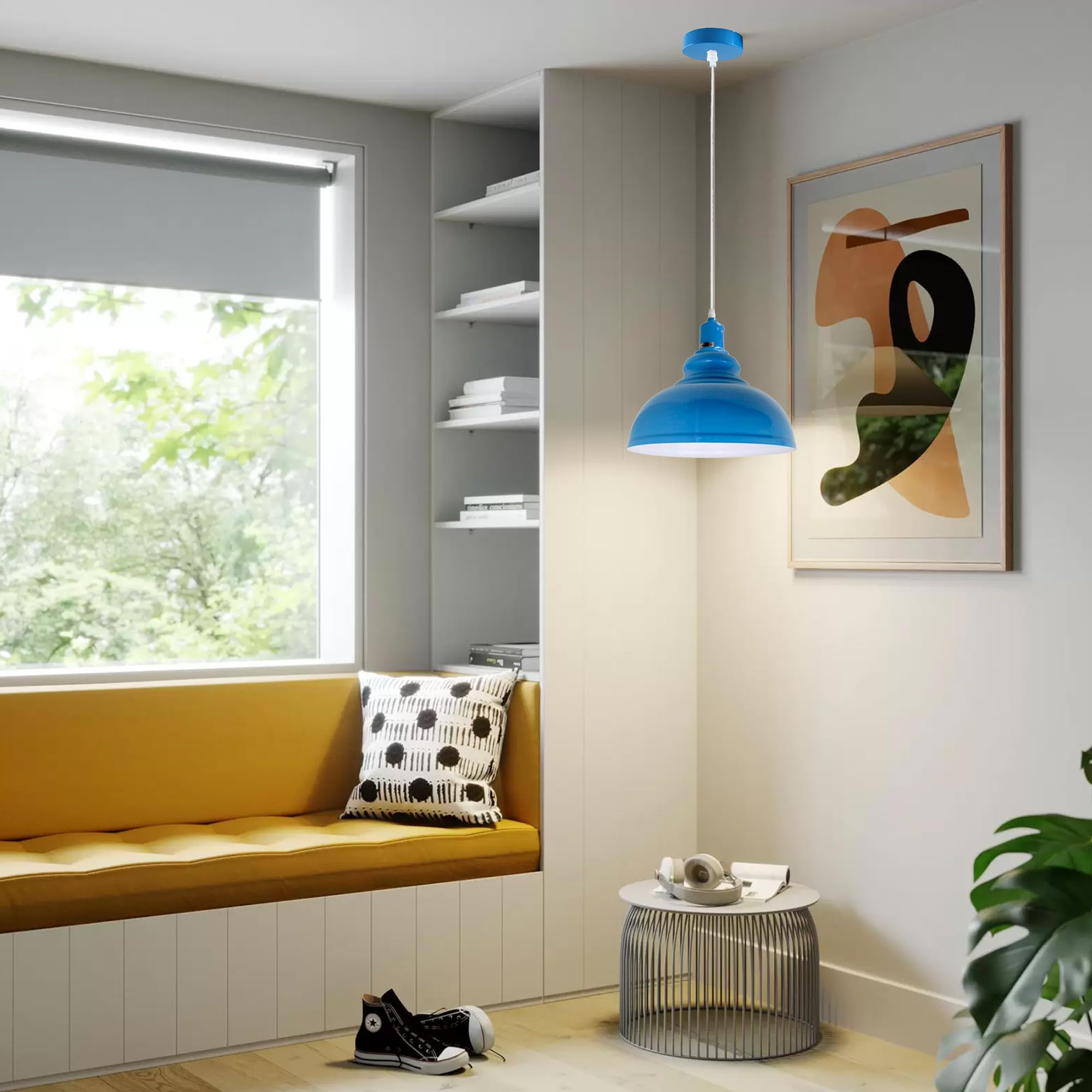 Vintage Pendant Light With E27 Holder ~6197