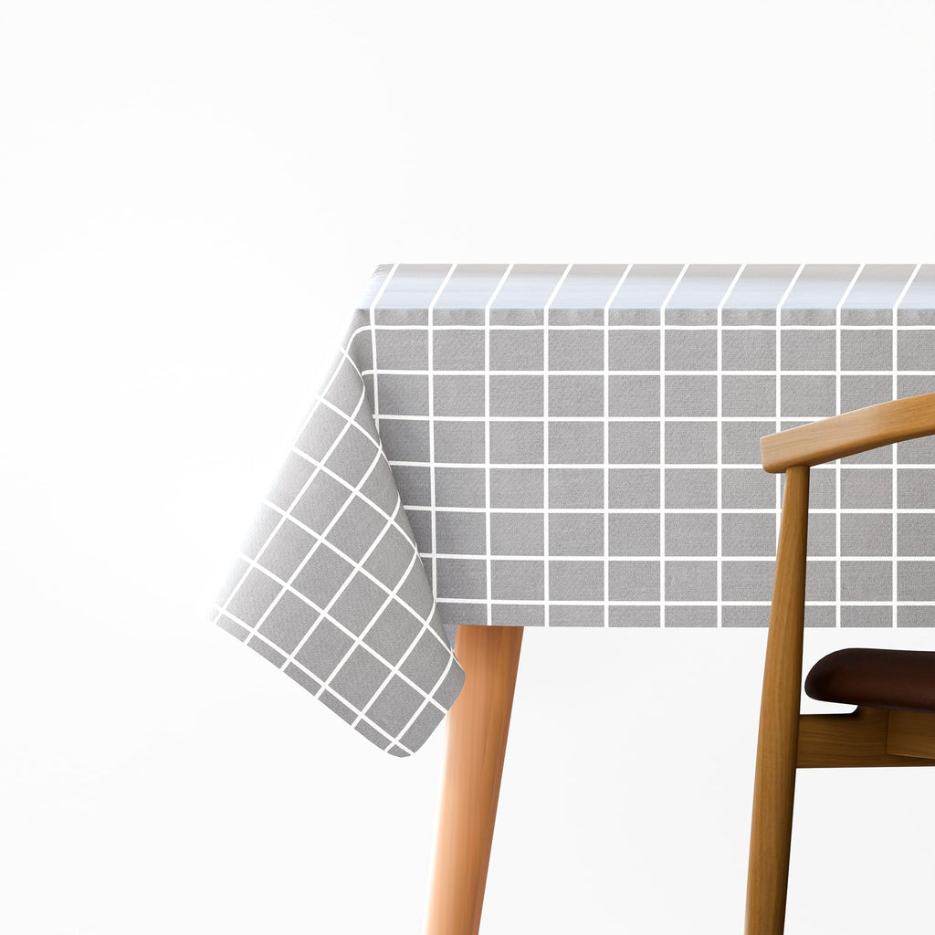 Durable Rectangular Polyester Fabric Tablecloth: Washable, Oil-Proof, Stain-Resistant Table Cover