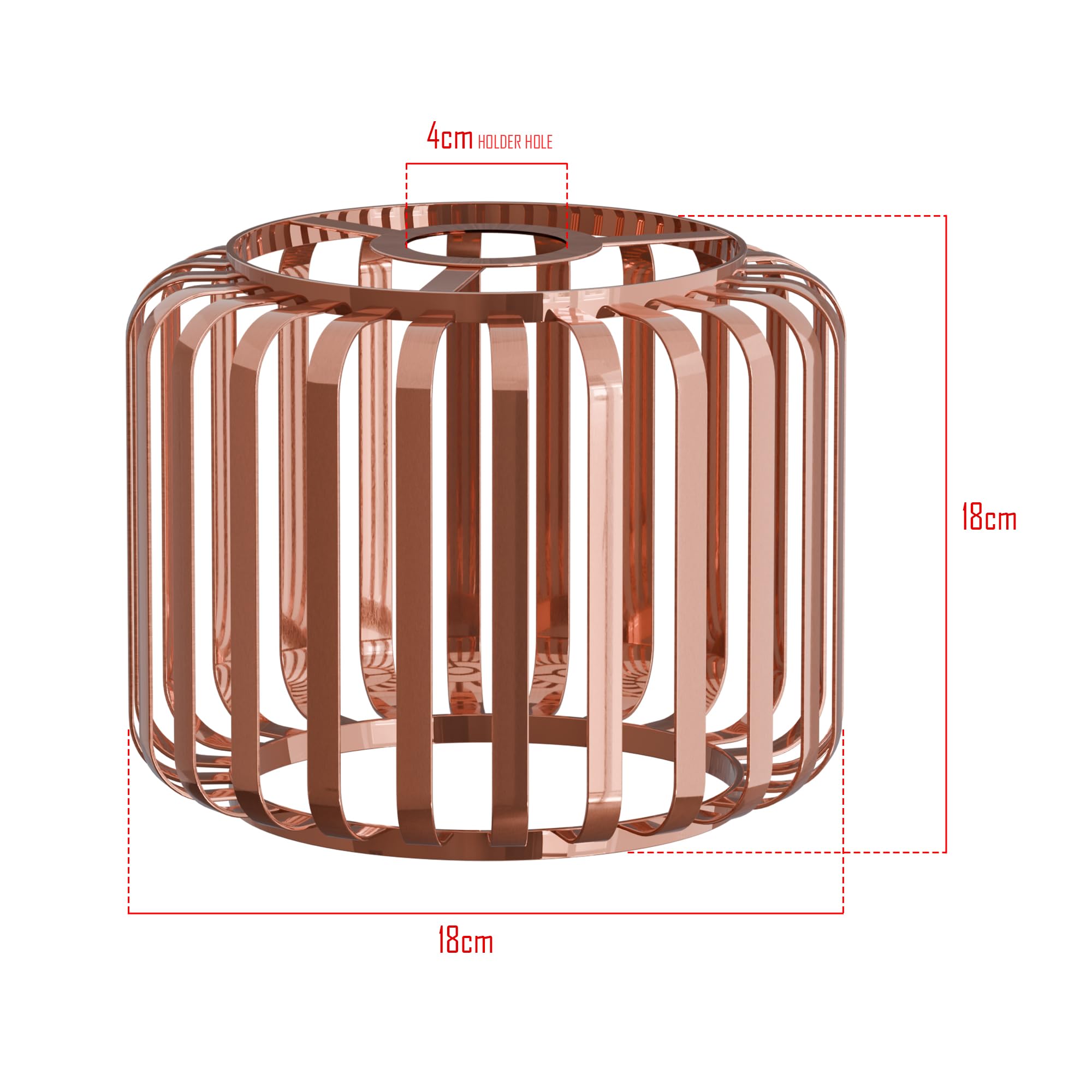 3 Pack Modern Designer E27 Metal Cage Ceiling Light Shades Kit