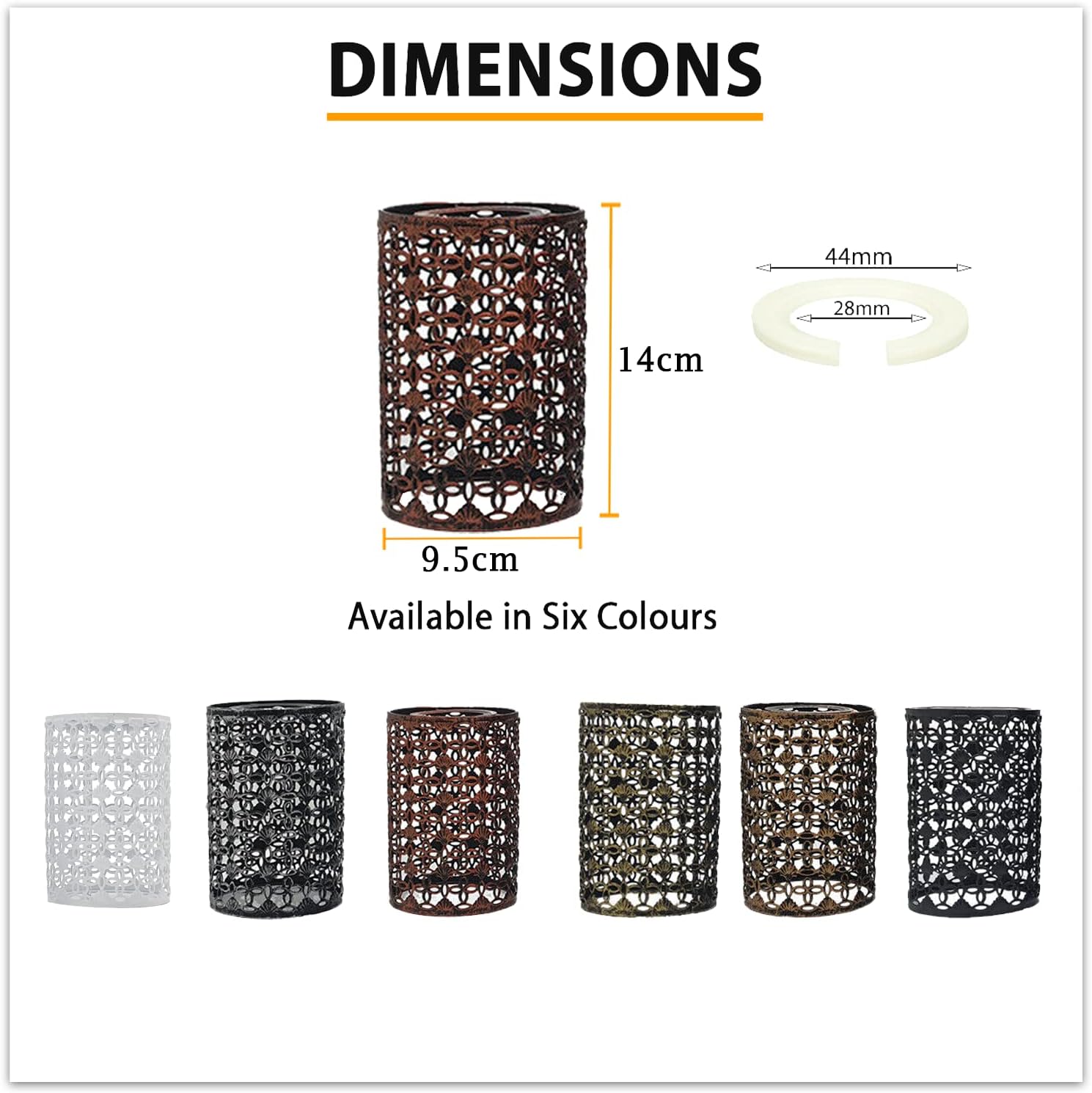 Modern Metal Drum Easy Fit Ceiling Pendant Lamp Shade for Table Lights